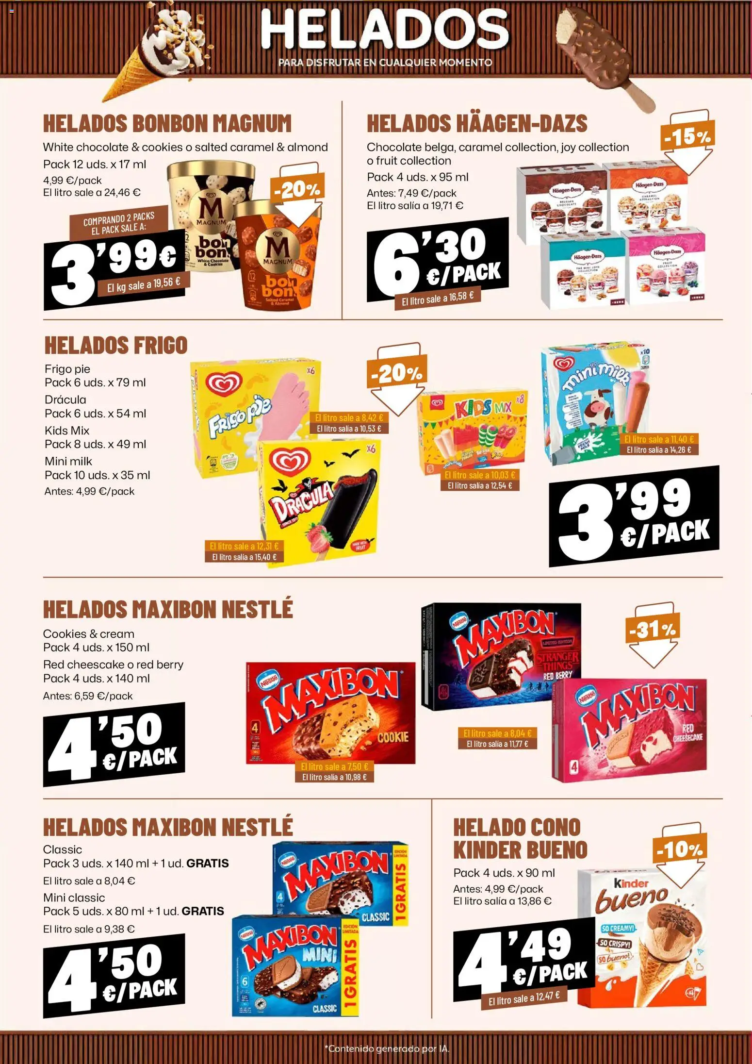 AhorraMas folleto │ válido desde el 16/07/2026 | Página: 10 | Productos: Chocolate, Helado
