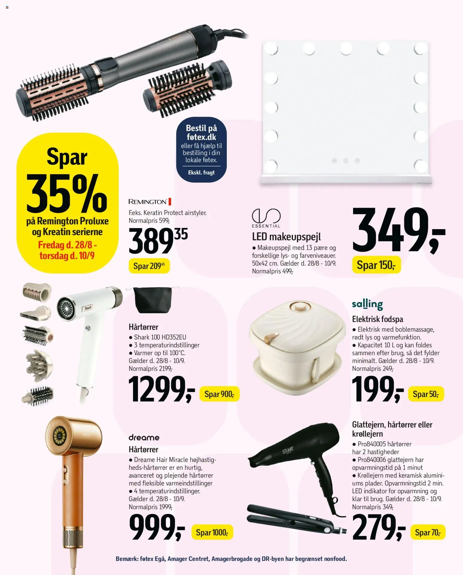 Føtex tilbudsavis – gyldig fra 28/08/2026 | Side: 68 | Produkter: Krøllejern, Hårtørrer, Glattejern