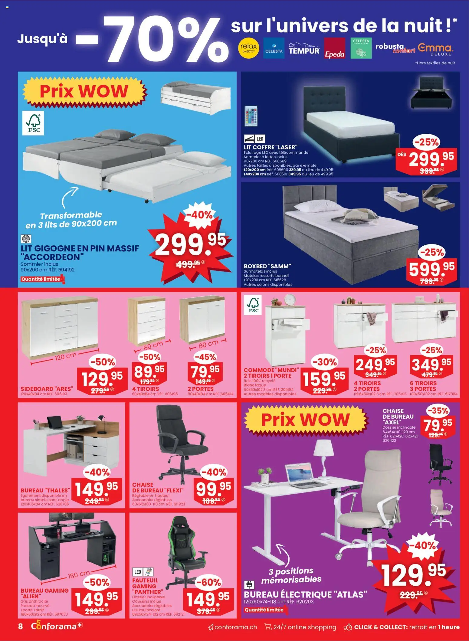 Conforama aktionen FR Nr 36 – gültig ab 02.09.2026 | Seite: 8 | Produkte: Sideboard