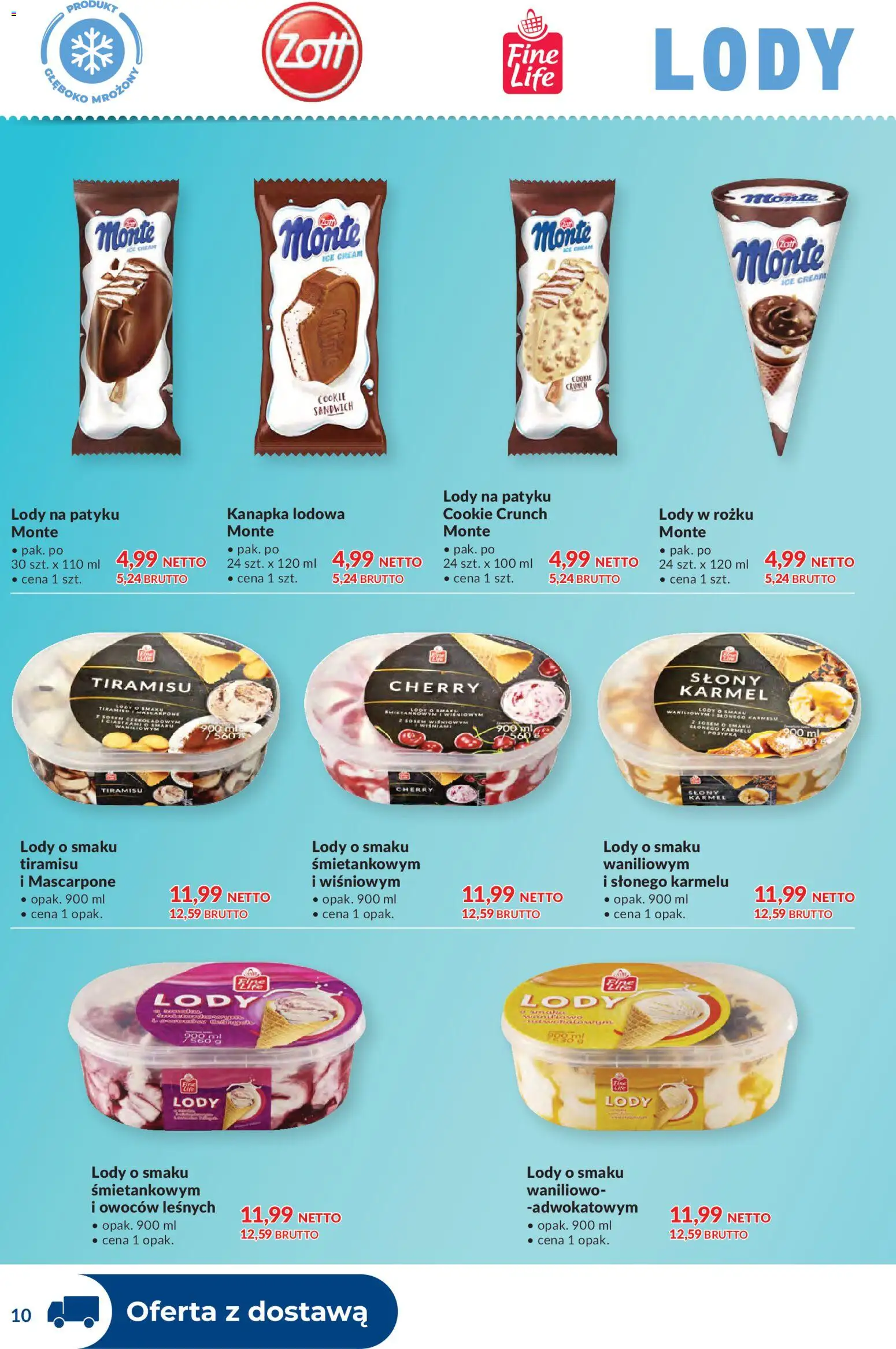 Makro gazetka - Dystrybucja do sklepów od 01.09.2026 | Strona: 10 | Produkty: Tiramisu, Lody na patyku, Mascarpone, Lody