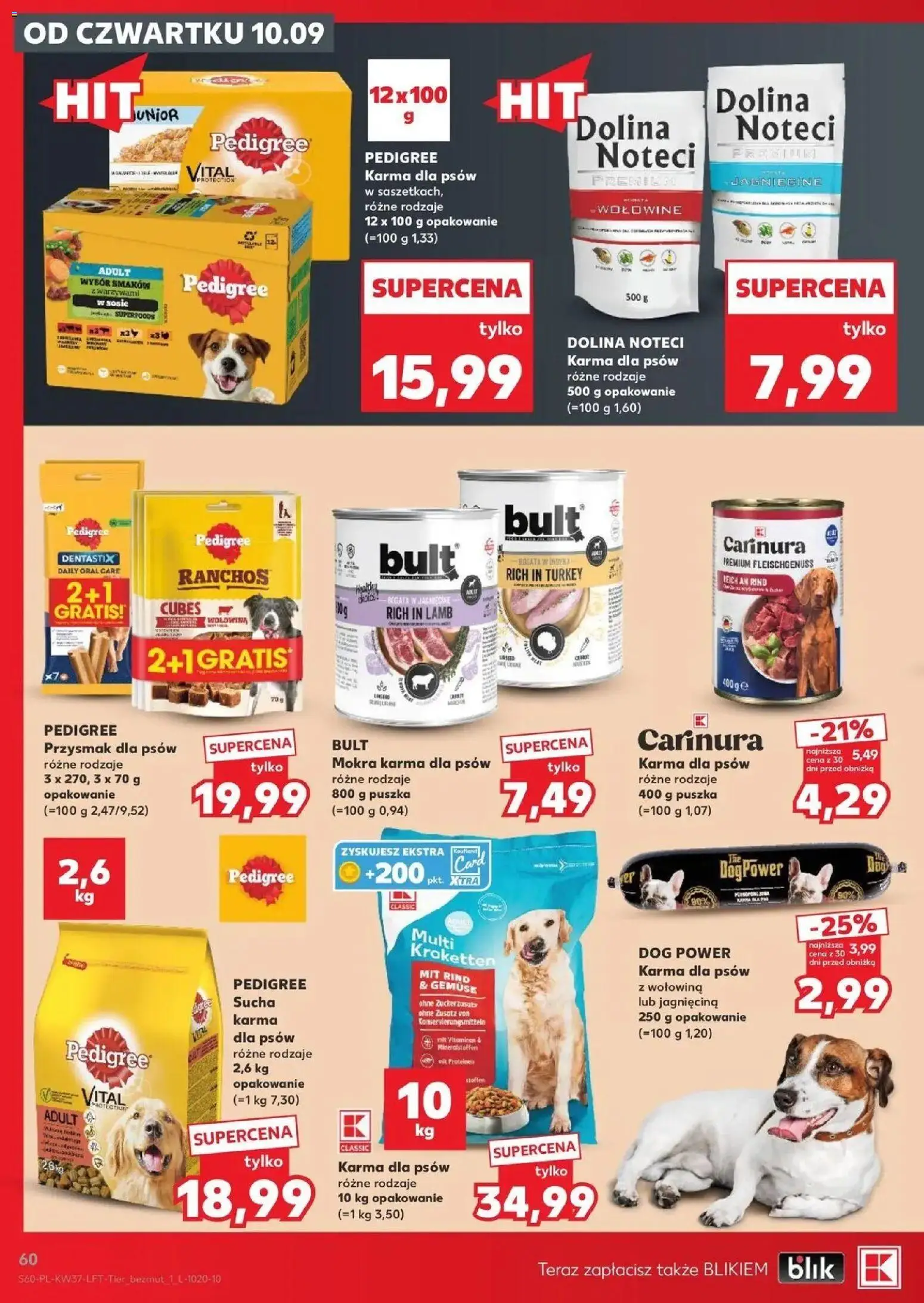 Kaufland gazetka od 10.09.2026 - od jutra PDF | Strona: 60 | Produkty: Jagnięcina, Dentastix, Karma dla psów, Dolina noteci
