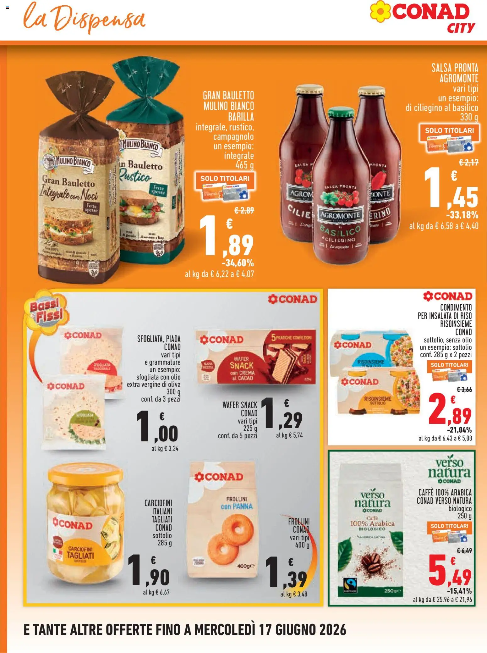 Volantino Conad del 04.06.2026 | Pagina: 12 | Prodotti: Riso, Panna, Insalata, Olio