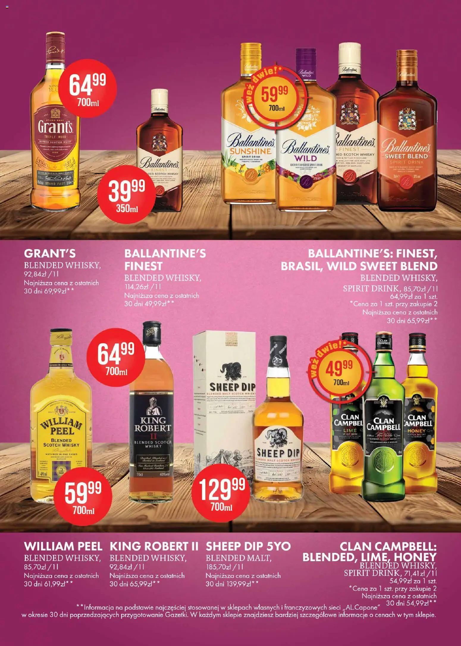 Al.Capone gazetka od 11.05.2026 | Strona: 6 | Produkty: Grant's, Whisky