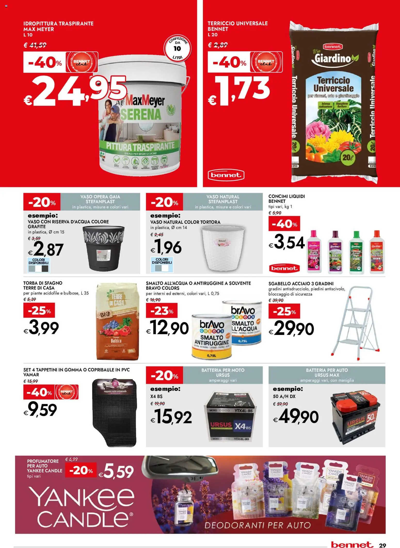 Volantino bennet del 21.05.2026 | Pagina: 29 | Prodotti: Cucine, Sgabello, Pittura, Terriccio