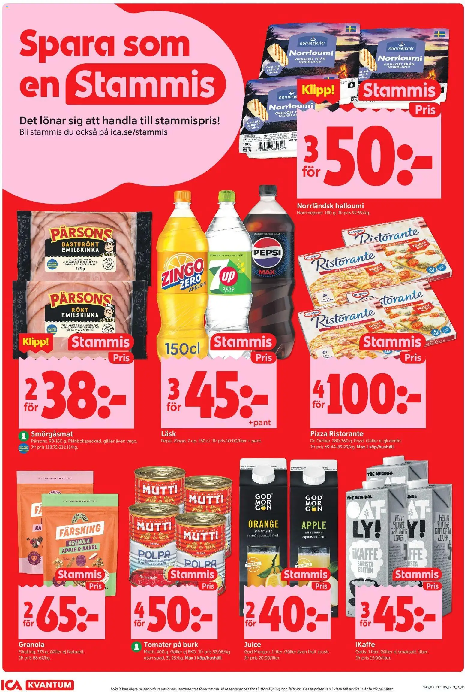 ICA Kvantum reklamblad aktuell från 19/10/2026 | Sida: 8