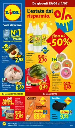 Anteprima del volantino Lidl volantino valido a partire dal 25.06.2026