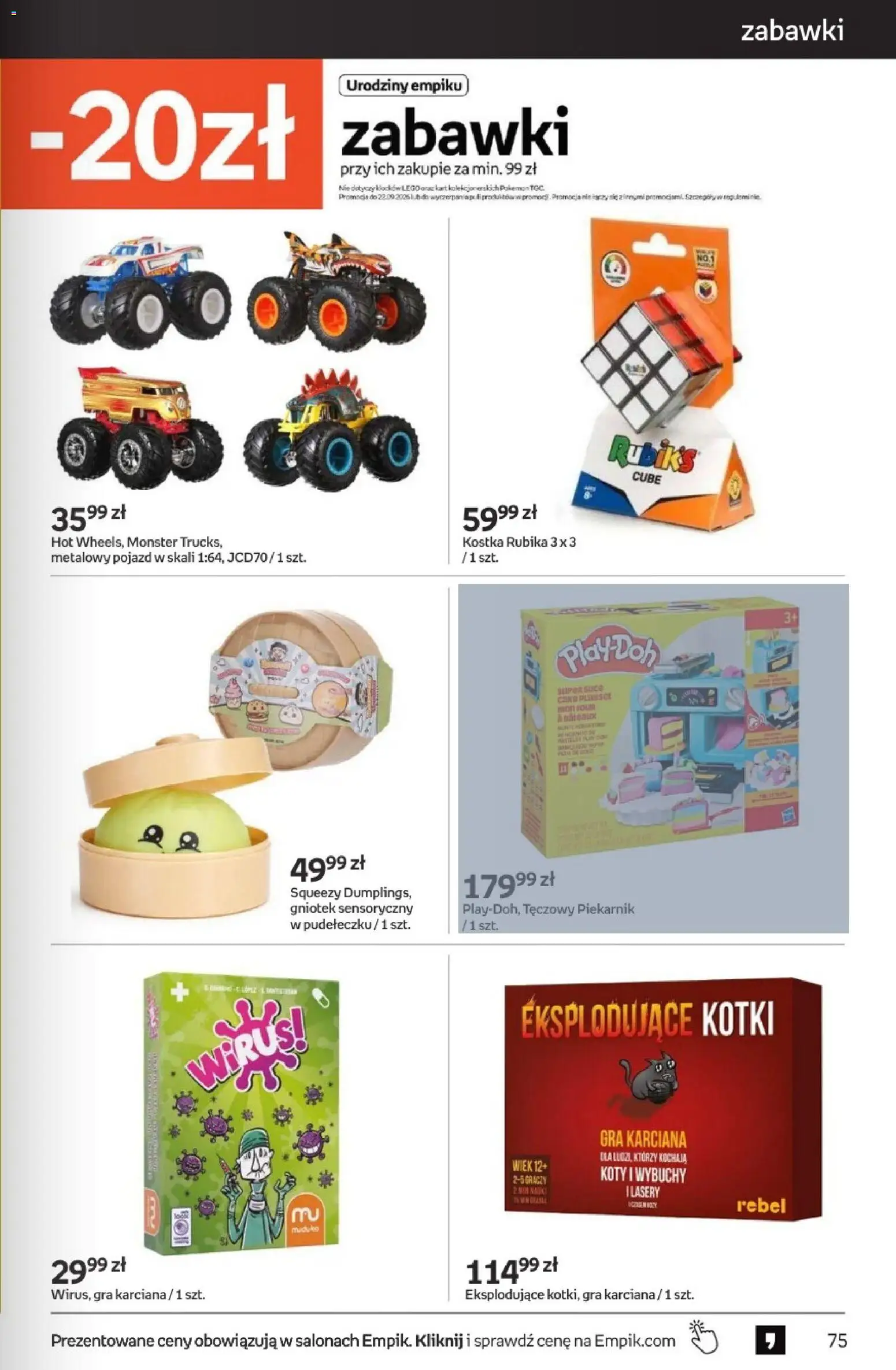 Empik promocje - Tom kultury Zabawki od 09.08.2026 | Strona: 3 | Produkty: Gra, Piekarnik, Lego, Kostka Rubika