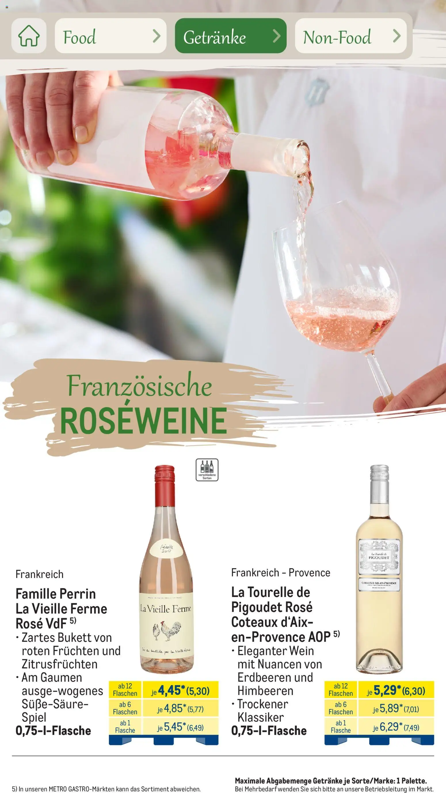 Metro Saisonkatalog Outdoor Dining – gültig ab 01.06.2026 | Seite: 57 | Produkte: Spiel, Himbeeren, Wein, Erdbeeren