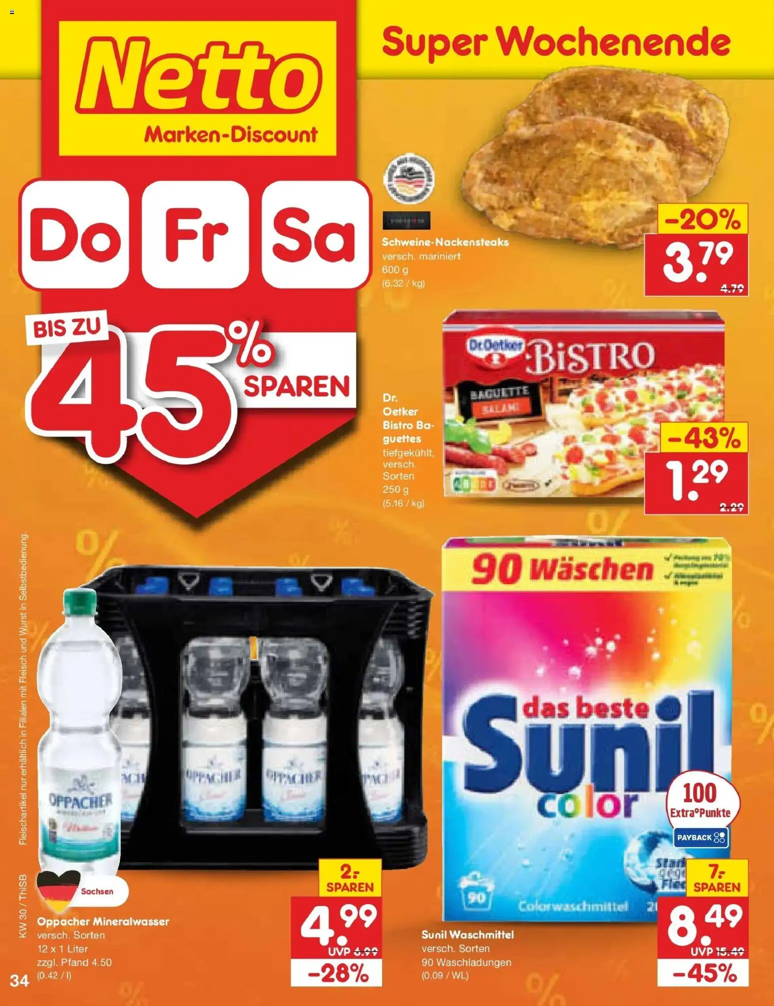 Netto Marken-Discount Prospekt Pirna – gültig ab 20.07.2026 | Seite: 58 | Produkte: Baguette, Waschmittel, Wurst, Fleisch
