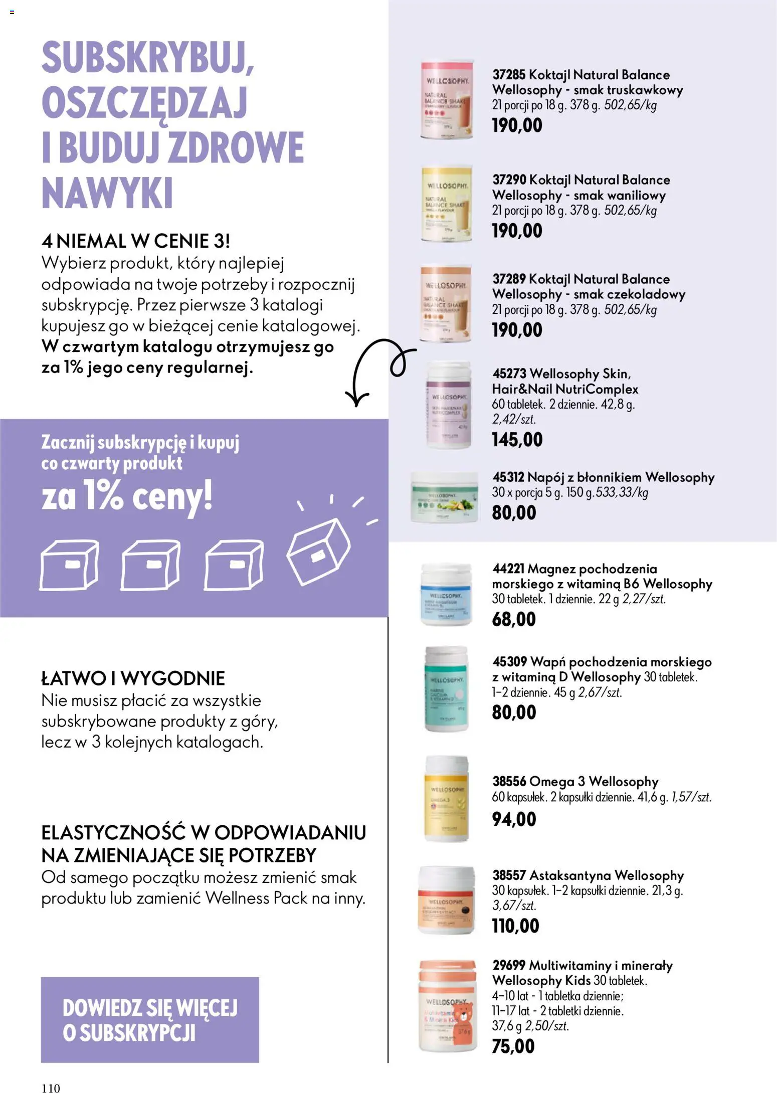 Oriflame Katalog 11 2026 od 29.07.2026 | Strona: 110 | Produkty: Kapsułki, Koktajl, Omega, Omega 3