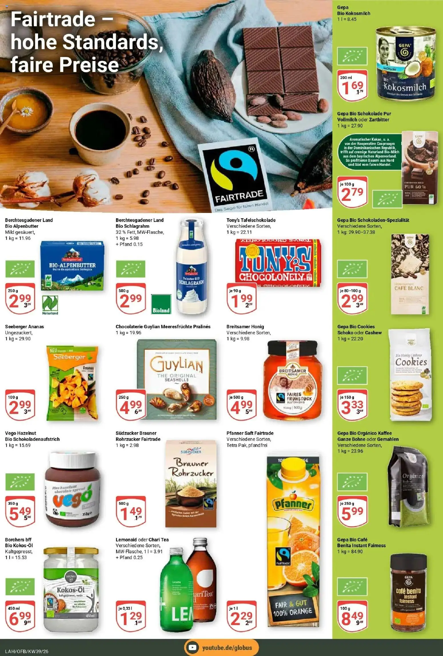 Globus Prospekt Lahnstein (ab 21.09.2026) » Angebote online | Seite: 15 | Produkte: Schokolade, Ananas, Kokosmilch, Meeresfrüchte