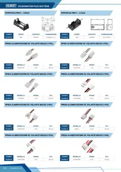 Anteprima del volantino PRESA ALIMENTAZIONE DC VOLANTE MOLEX 2 POLI, DC flying power socket Molex 2 poles, model 5015PH-02, 1 mm pitch, 150 mm wires. valido a partire dal 12/04/2025 | Pagina: 104 | Prodotti: Pile, Presa, Batterie