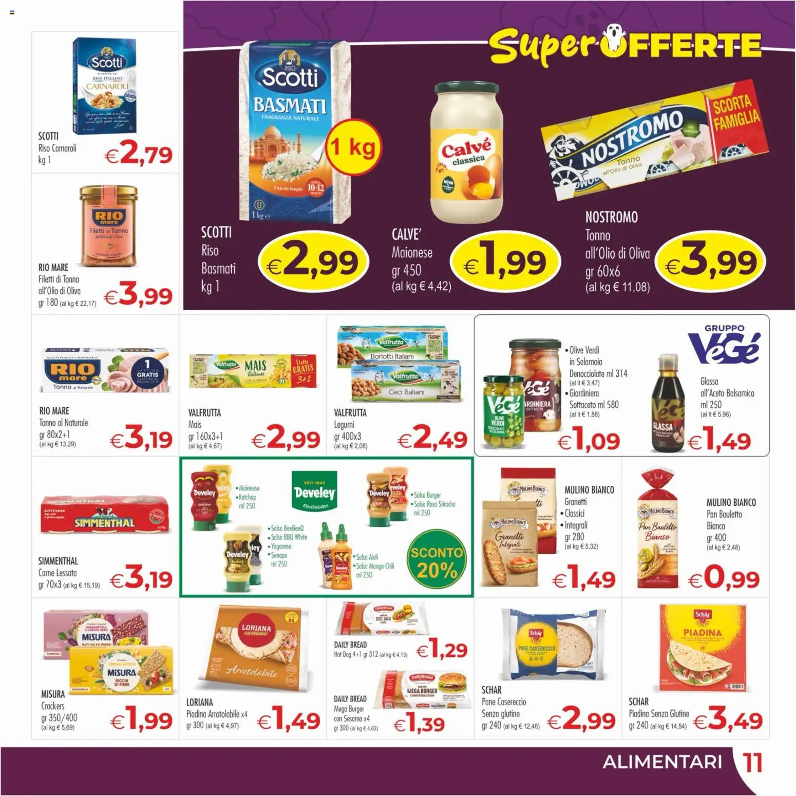 Volantino MerSi Supermercati del 21/10/2026 | Pagina: 11 | Prodotti: Riso Carnaroli, Ketchup, Carne, Mais