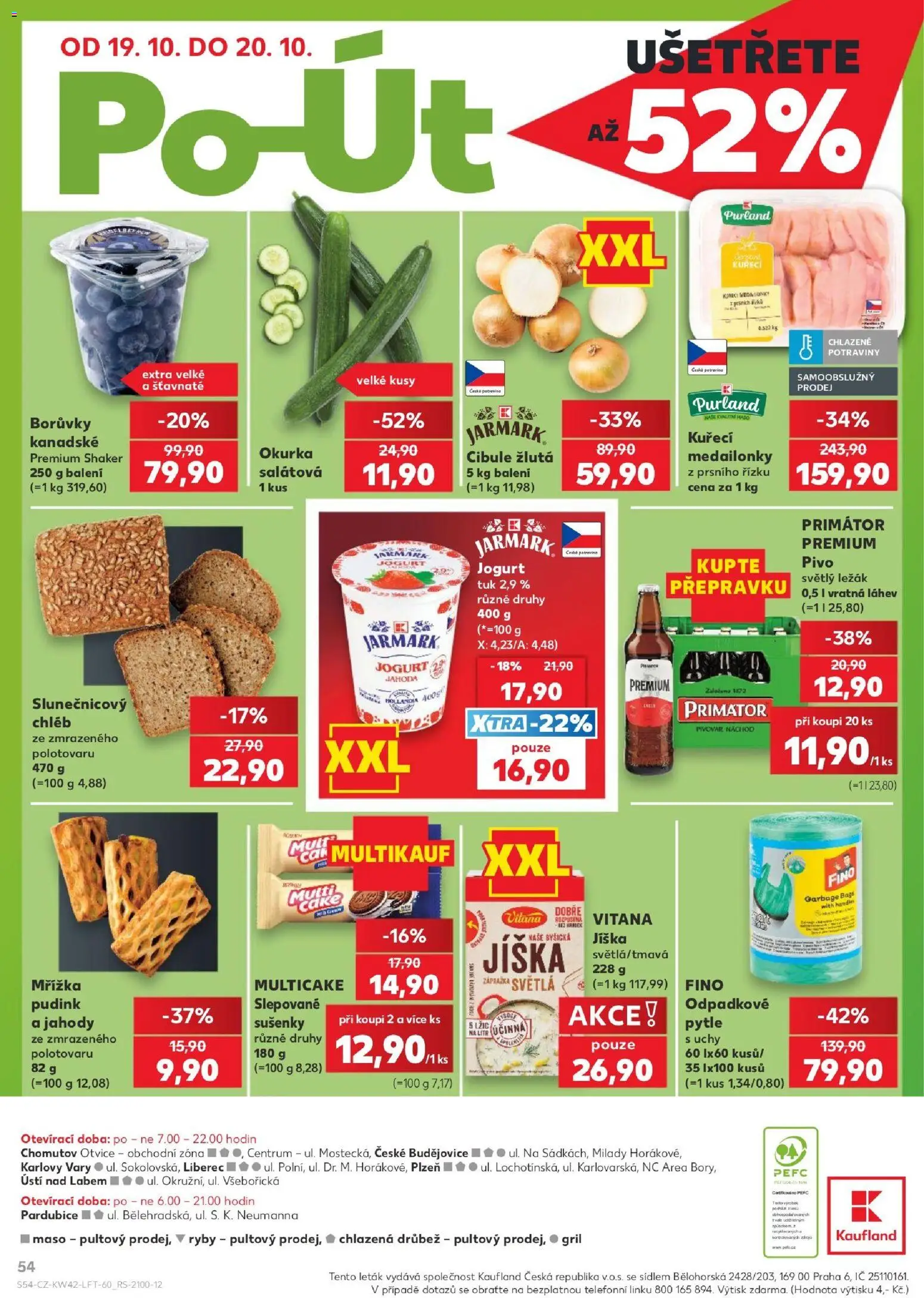 Kaufland leták - Liberec od 14.10.2026 | Strana: 54 | Produkty: Gril, Potraviny, Shaker, Okurka