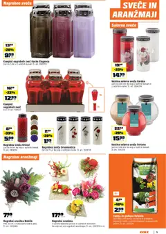 OBI katalog akcije – veljaven od 01.10.2026 | Stran: 5 | Izdelki: Nagrobne sveče, Žemlja, Sveča, Kos