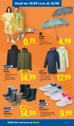 ESMARA Regenlaarzen, maten 37 - 46 - Voorbeeld van een folder van Lidl, geldig van 14/09/2026 | Pagina: 25