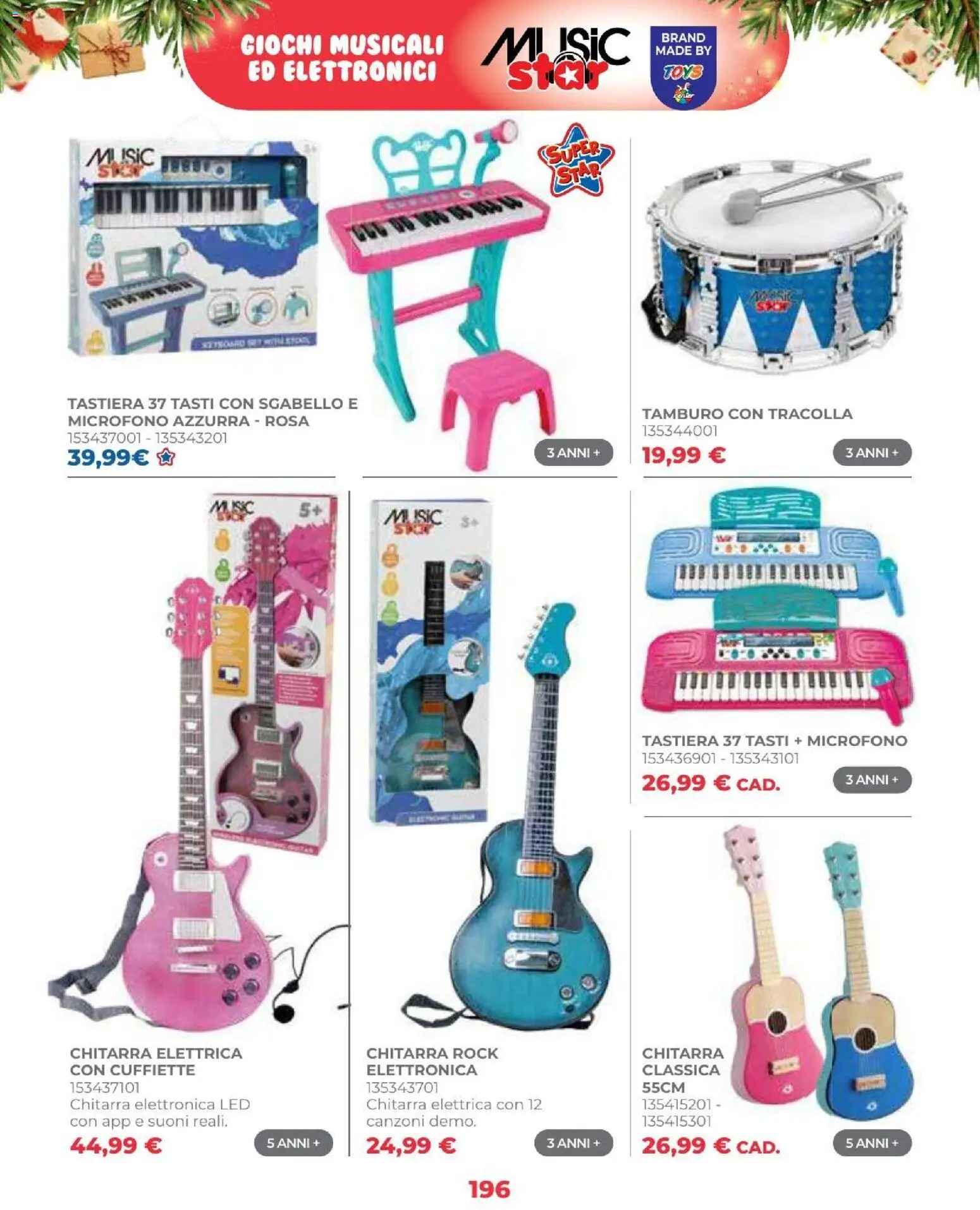 Volantino Toys Center del 16/10/2026 | Pagina: 198 | Prodotti: Tastiera, Sgabello, Microfono