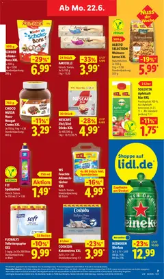 Náhled letáku Lidl Německo leták od 22.06.2026 | Strana: 23 | Produkty: Vegan, Med, Solevita, Kinder