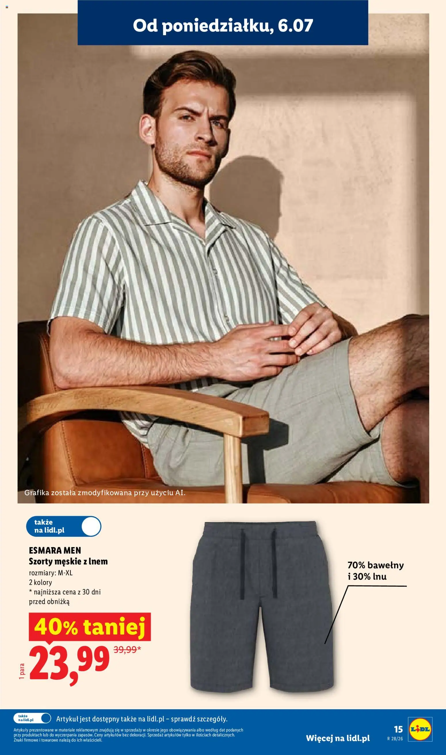 Lidl Katalog od 06.07.2026 | Strona: 17 | Produkty: Szorty