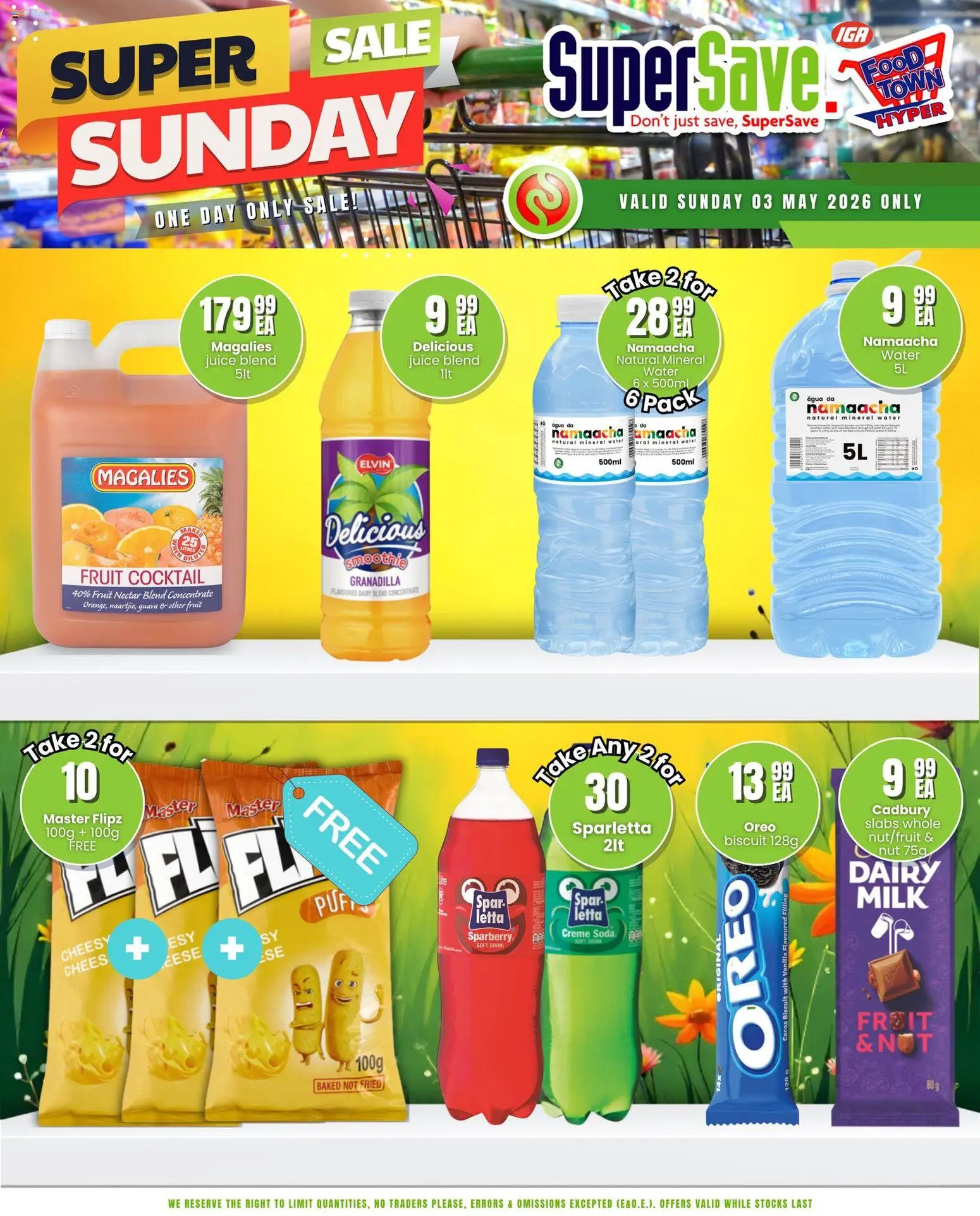 New Super Save catalogue – valid from 03.05.2026 | Page: 6 | Products: Milk, Juice, Water, Dairy blend