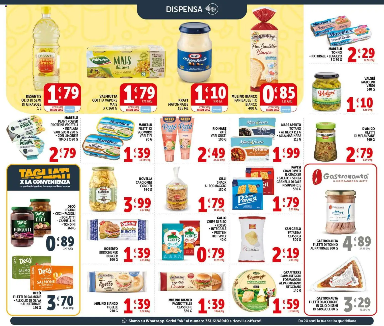 Volantino Decò del 29.05.2026 | Pagina: 15 | Prodotti: Legumi, Salmone, Tonno, Mais