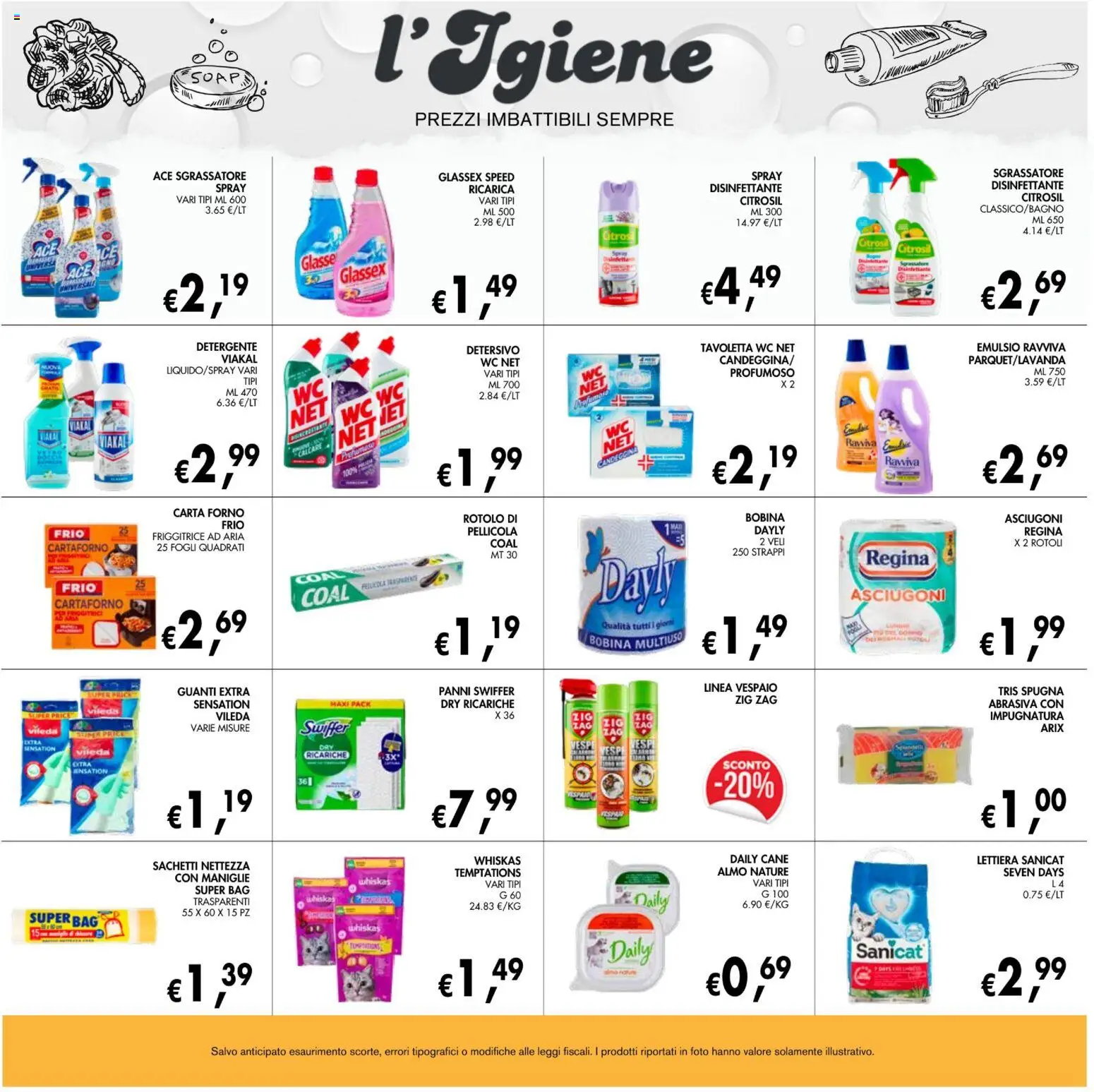 Volantino Coal del 13/08/2026 | Pagina: 23 | Prodotti: Spugna, Pellicola, Carta forno, Panni