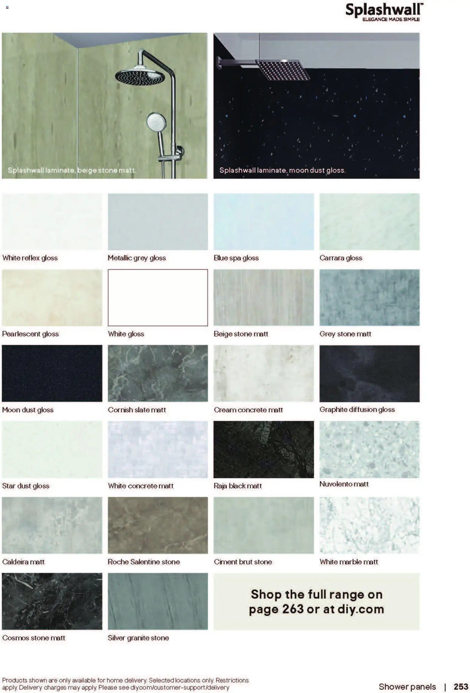 {H1} | Page: 253 | Products: Shower, Cosmos, Cream