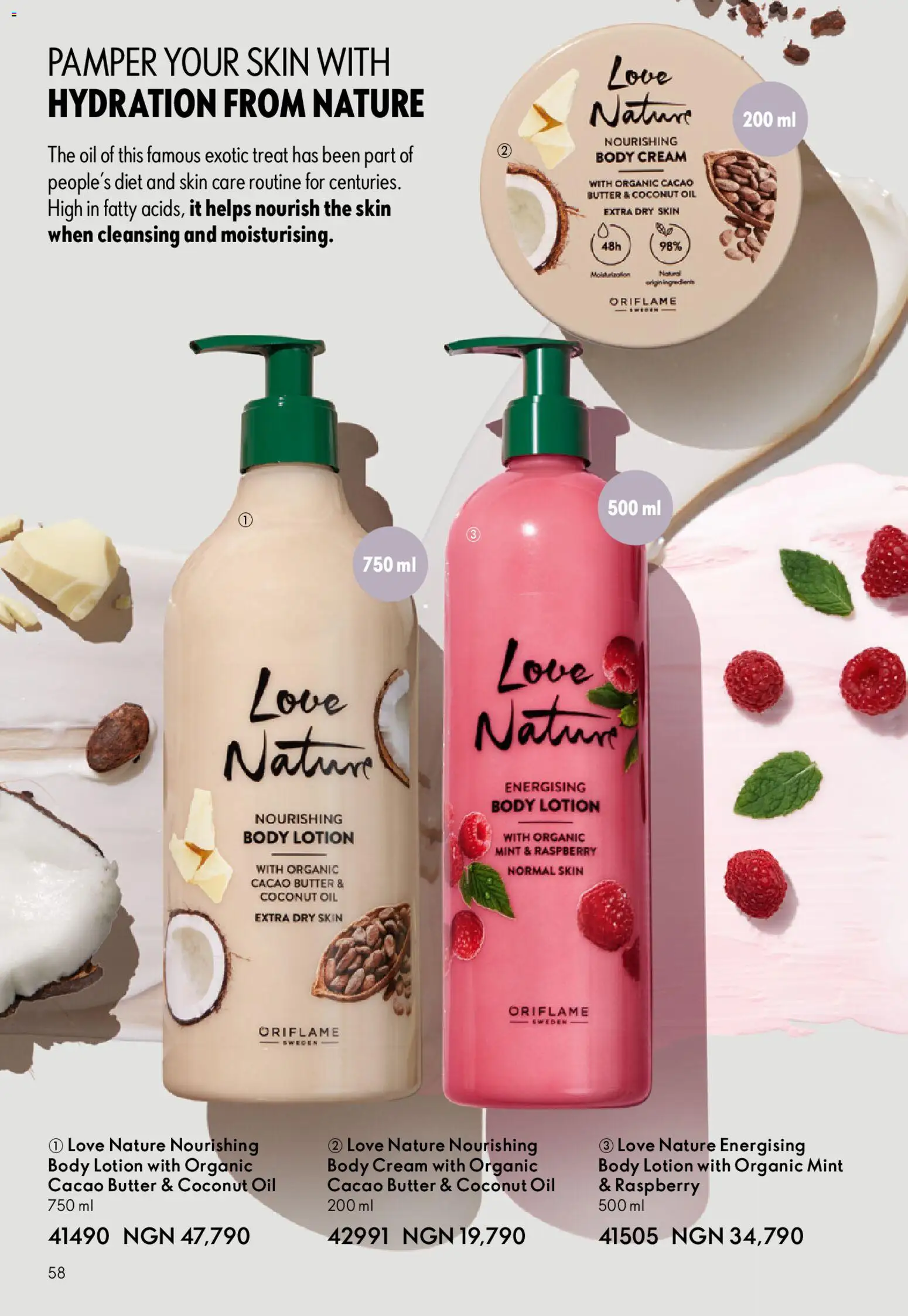 Oriflame Catalogue 2/2026 valid from 01.04.2026 | Page: 58 | Products: Odstranjivač mrlja, Kuhača, Oil, Raspberry