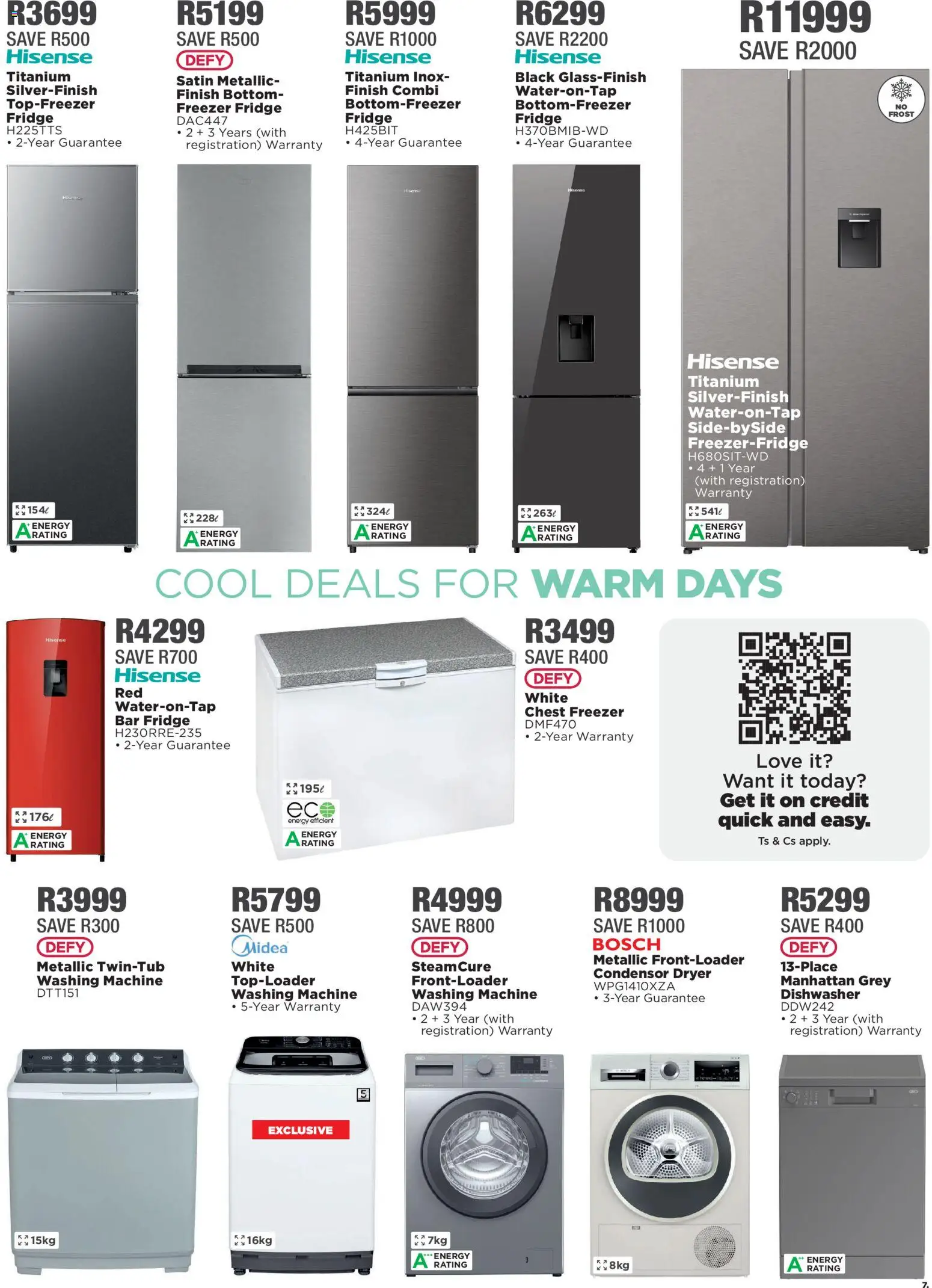 New House and Home catalogue – valid from 09.03.2026 | Page: 7 | Products: Freezer, Dishwasher, Fridge, Chest freezer