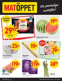 Matöppet erbjudanden - Förhandsvisning av reklamblad från butik Matöppet aktuell från 25.05.2026