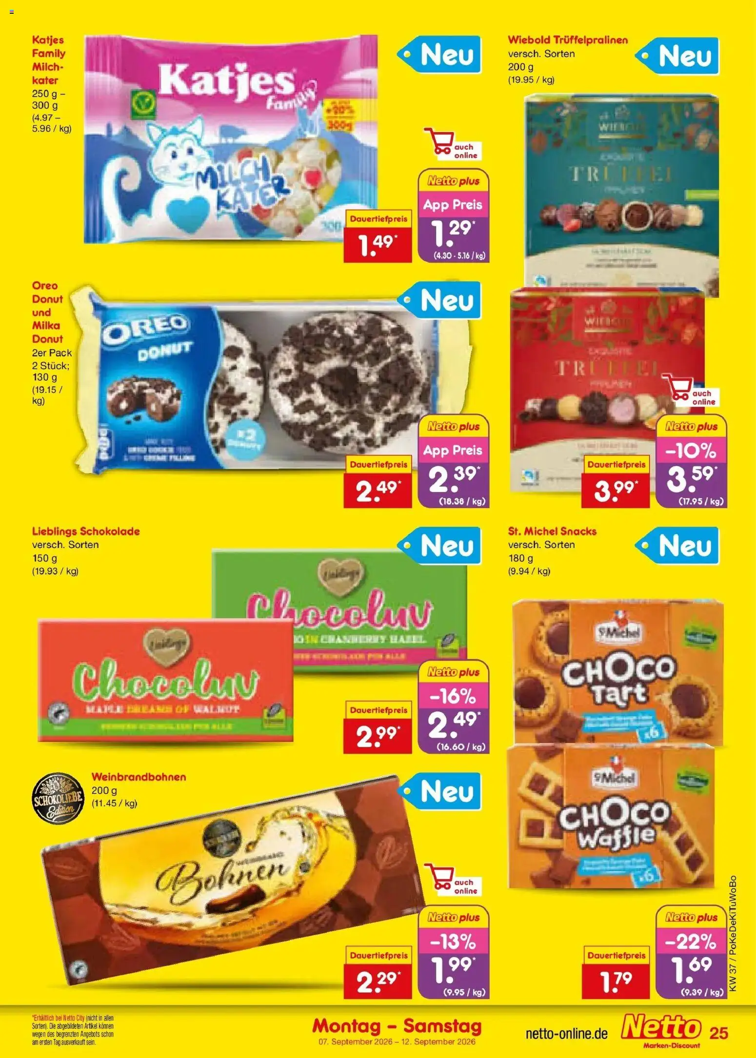 Netto Marken-Discount Prospekt Bad Friedrichshall – gültig ab 07.09.2026 | Seite: 35 | Produkte: Milch, Schokolade, Katjes, Milka