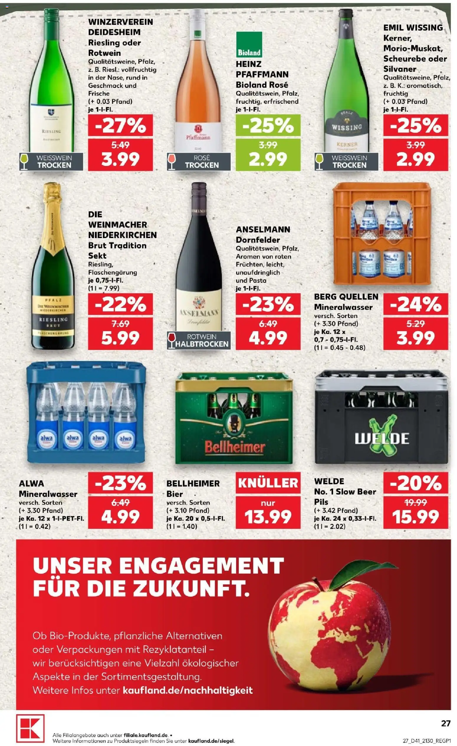 Kaufland Prospekt Speyer – gültig ab 08.10.2026 | Seite: 27 | Produkte: Milch, Milka, Lindt, Bourbon