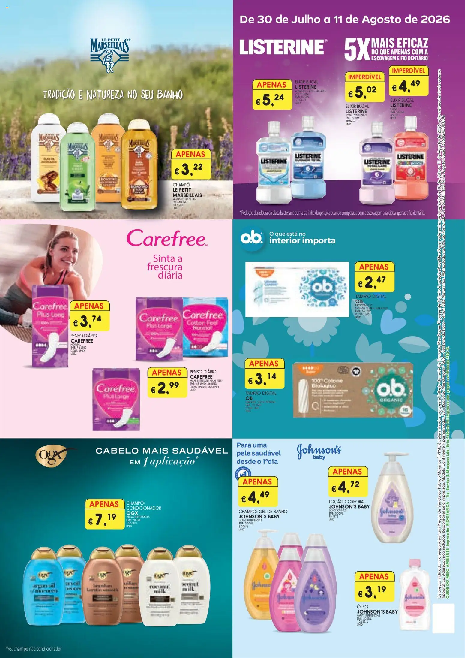 Meu Super folheto │ válido de 30/07/2026 | Página: 2 | Produtos: Condicionador, Gel de banho, Banho, Elixir bucal