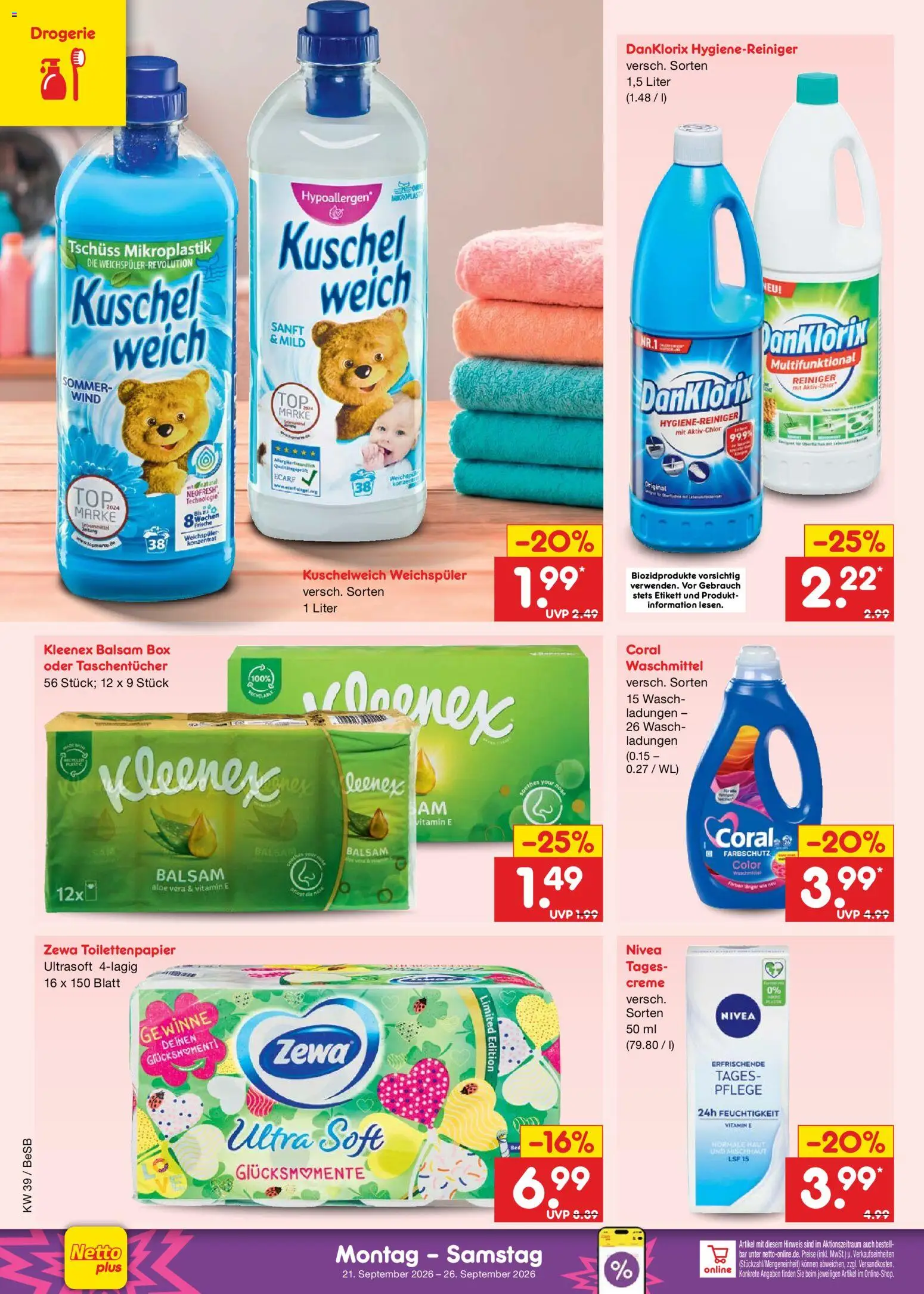 Netto Marken-Discount Prospekt – gültig ab 21.09.2026 | Seite: 38