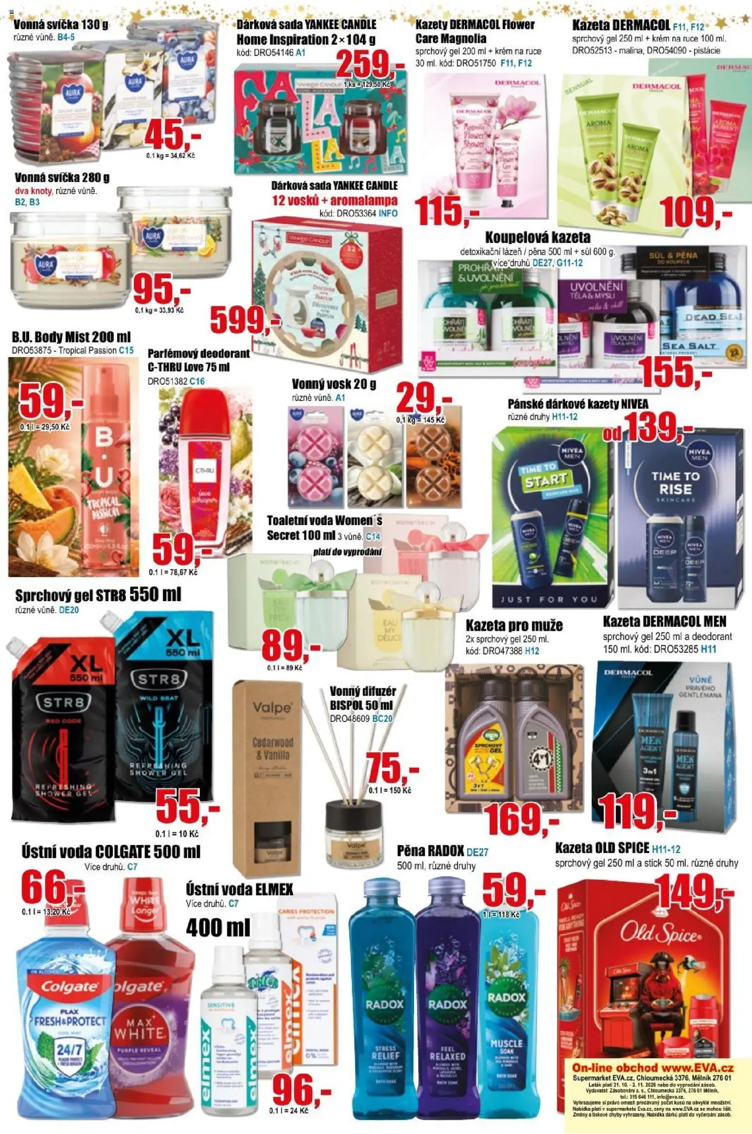 Eva supermarket leták od 21.10.2026 | Strana: 6 | Produkty: Krém na ruce, Deodorant, Ústní voda, Elmex
