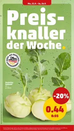 Deutscher, Kohlrabi*, Deutscher Kohlrabi* Kl. I, je Stück ab 21.09.2026 gültig | Seite: 4