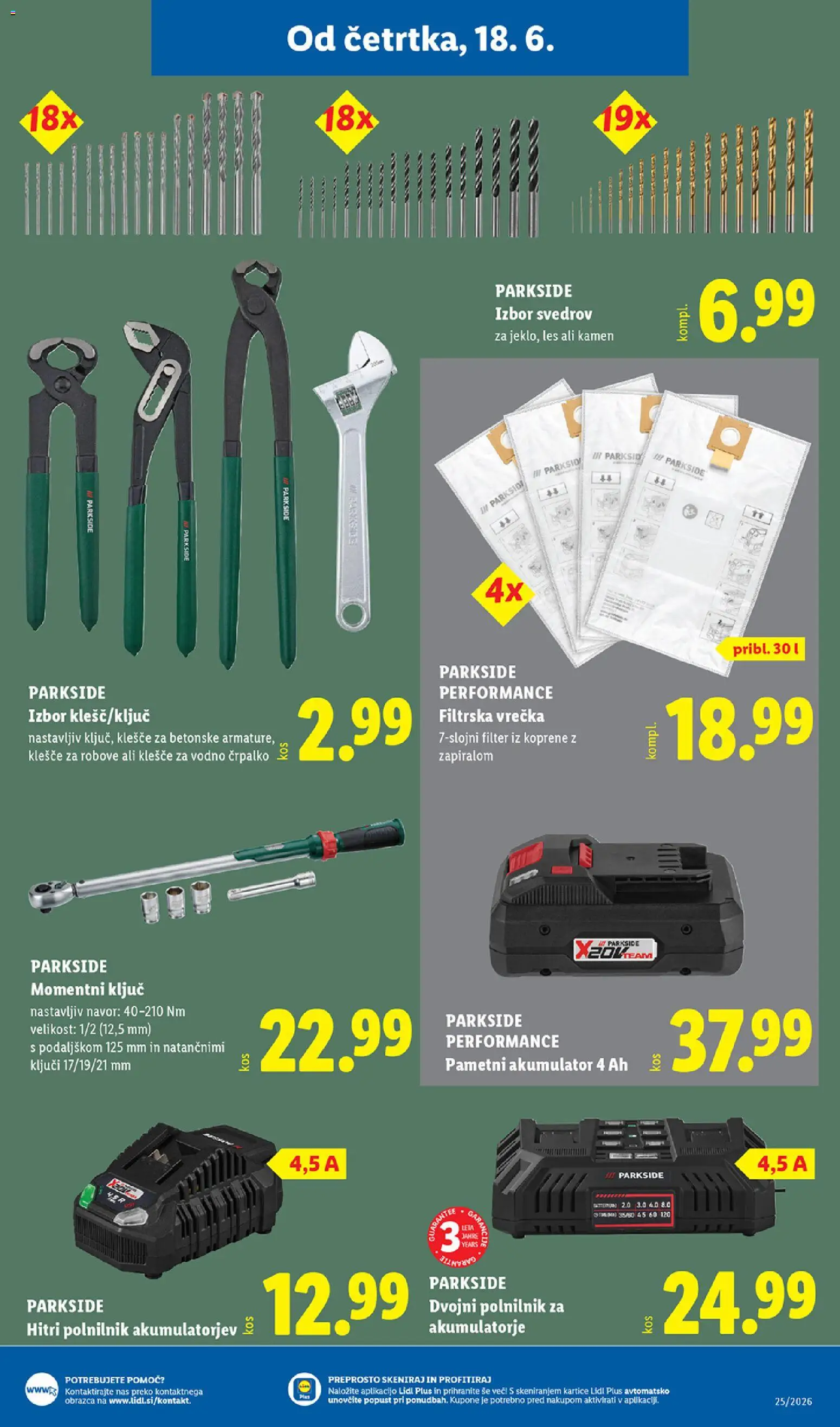 Novi Lidl katalog ponudbe – veljaven od 18.06.2026 | Stran: 37 | Izdelki: Akumulator, Polnilnik