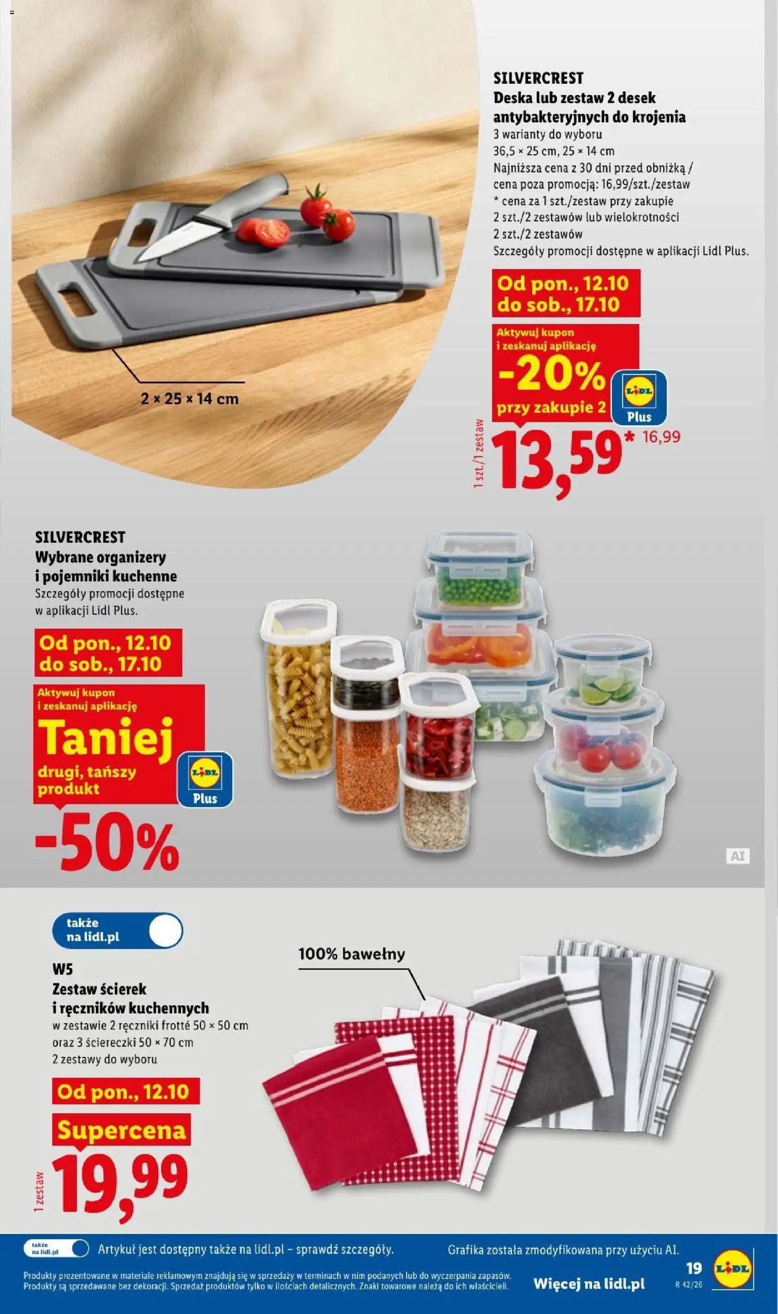 Lidl Katalog od 12.10.2026 | Strona: 21 | Produkty: Ściereczki