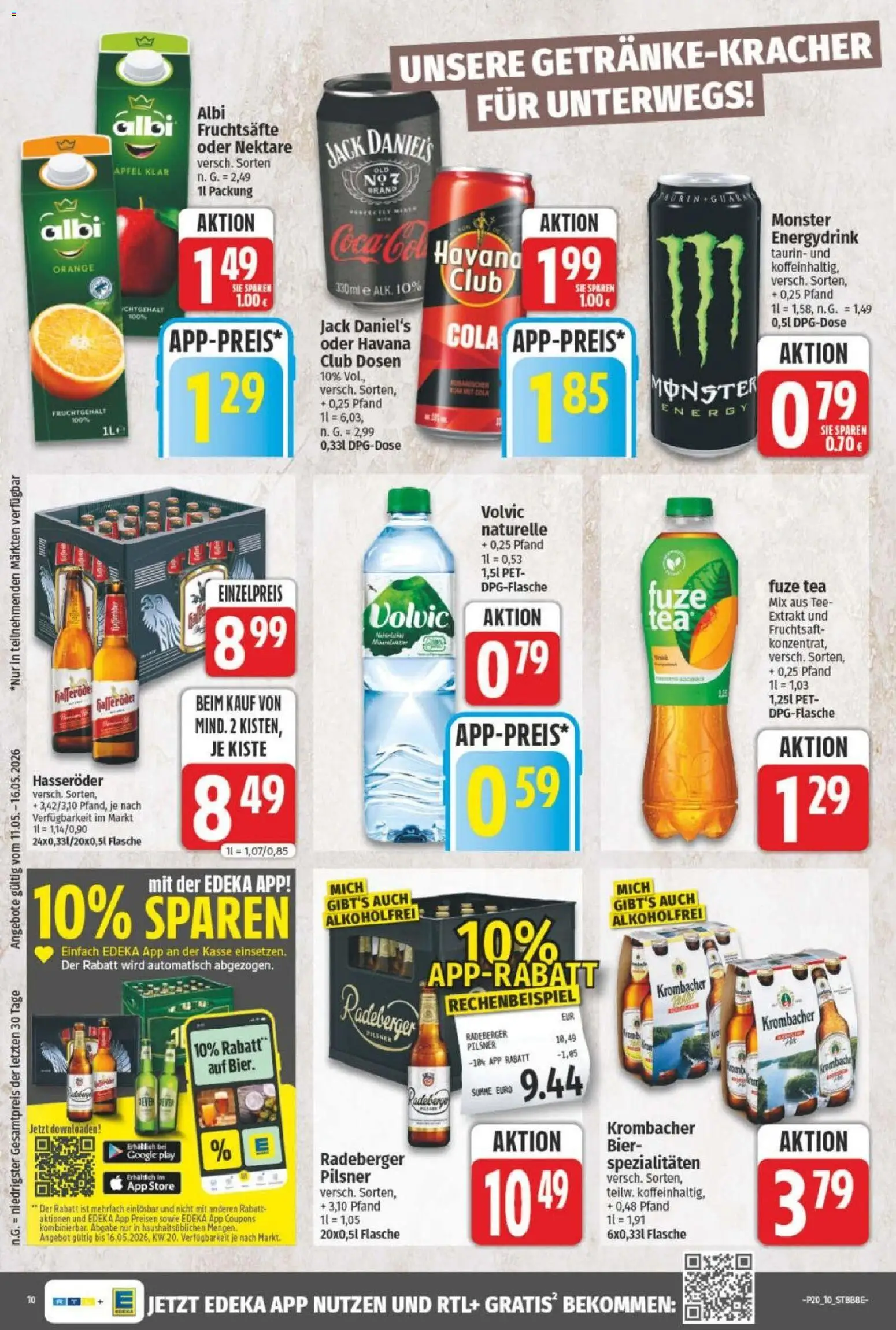 NP Discount Prospekt – gültig ab 11.05.2026 | Seite: 12 | Produkte: Fuze tea, Bier, Äpfel, Fruchtsaft