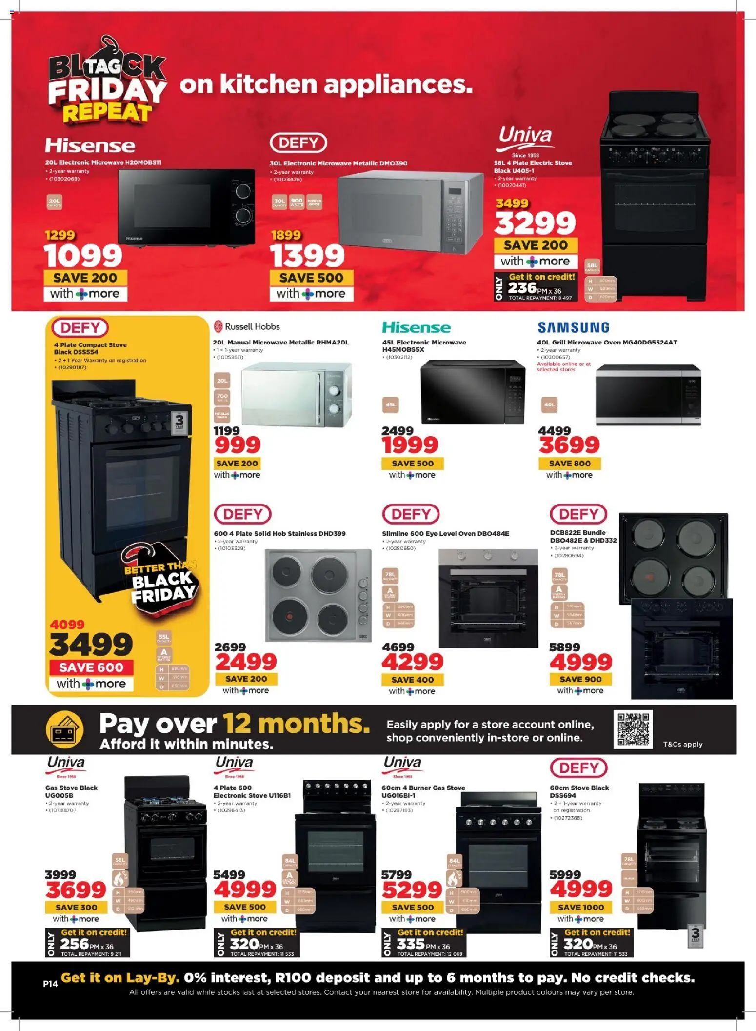 New HiFi Corp catalogue – valid from 04.03.2026 | Page: 14 | Products: Hob, Microwave oven, Grill, Microwave
