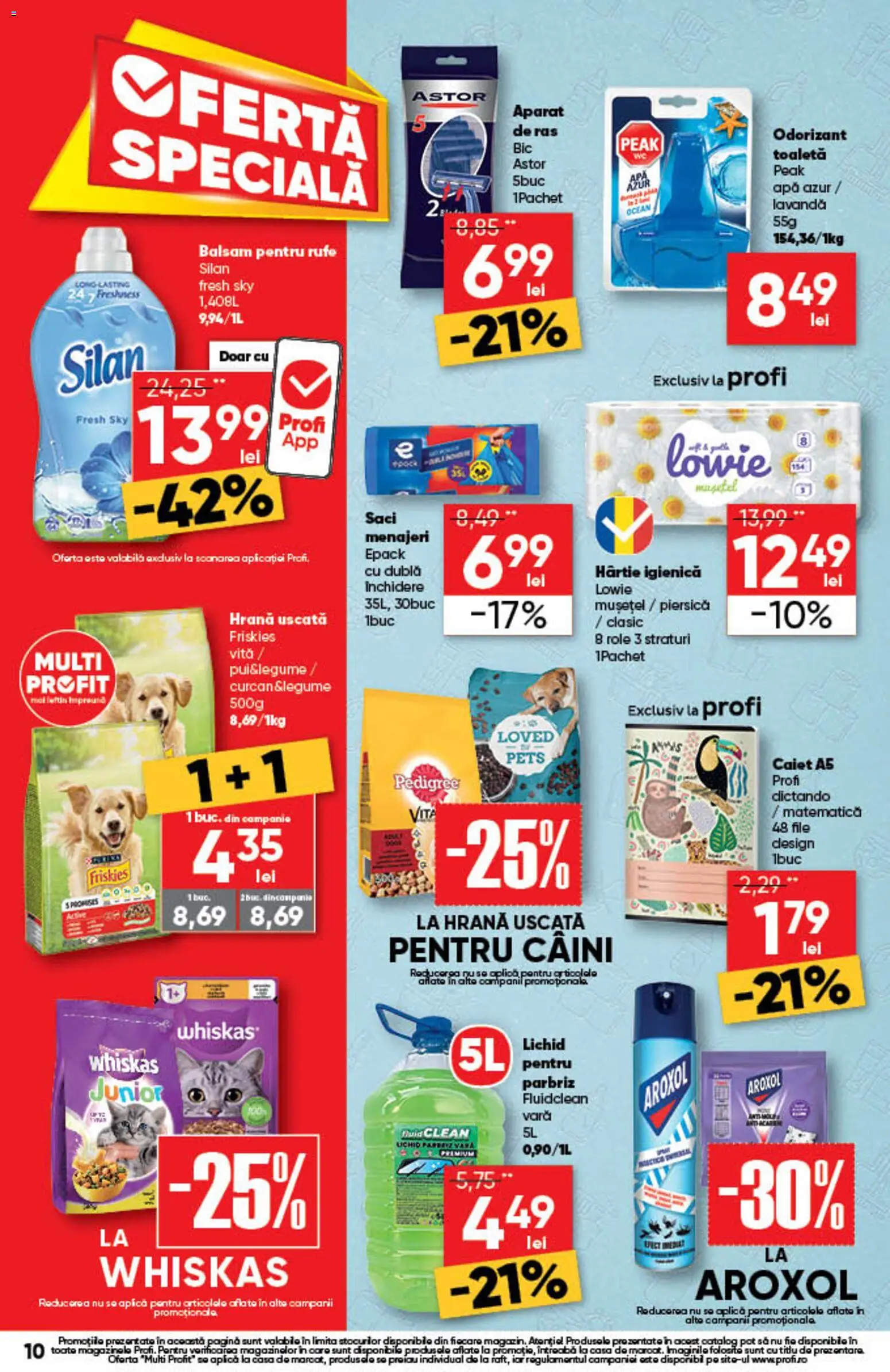 Noul catalog Profi – valabil de la 13.08.2026 | Pagină: 10 | Produse: Parbriz, Role, Toaletă, Balsam