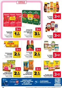 Vista previa Carrefour folleto válido desde el 26/08/2026 | Página: 28 | Productos: Verduras, Aceite, Mayonesa, Sopas