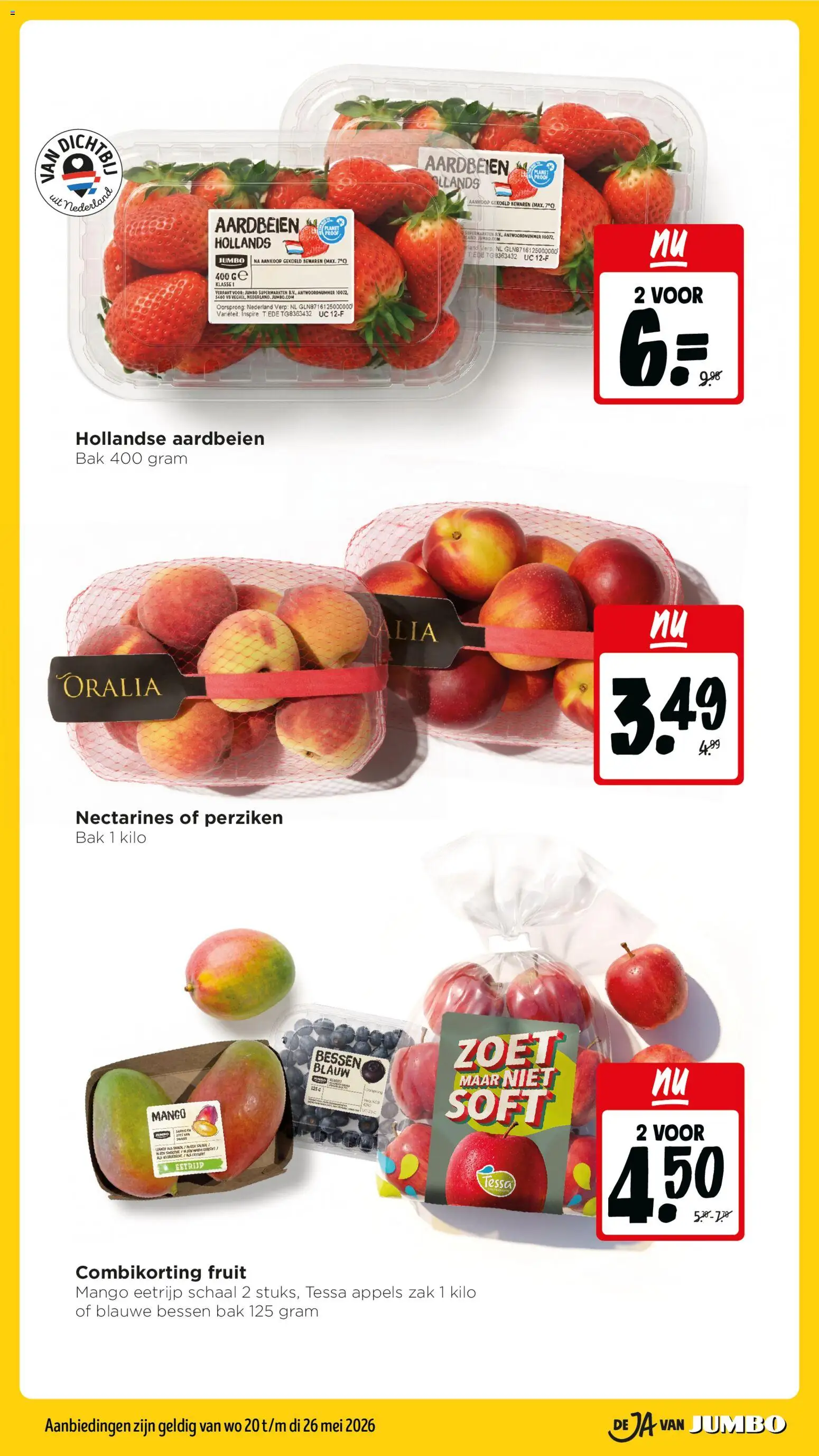 {H1} | Pagina: 22 | Producten: Aardbeien, Zak, Mango, Perziken
