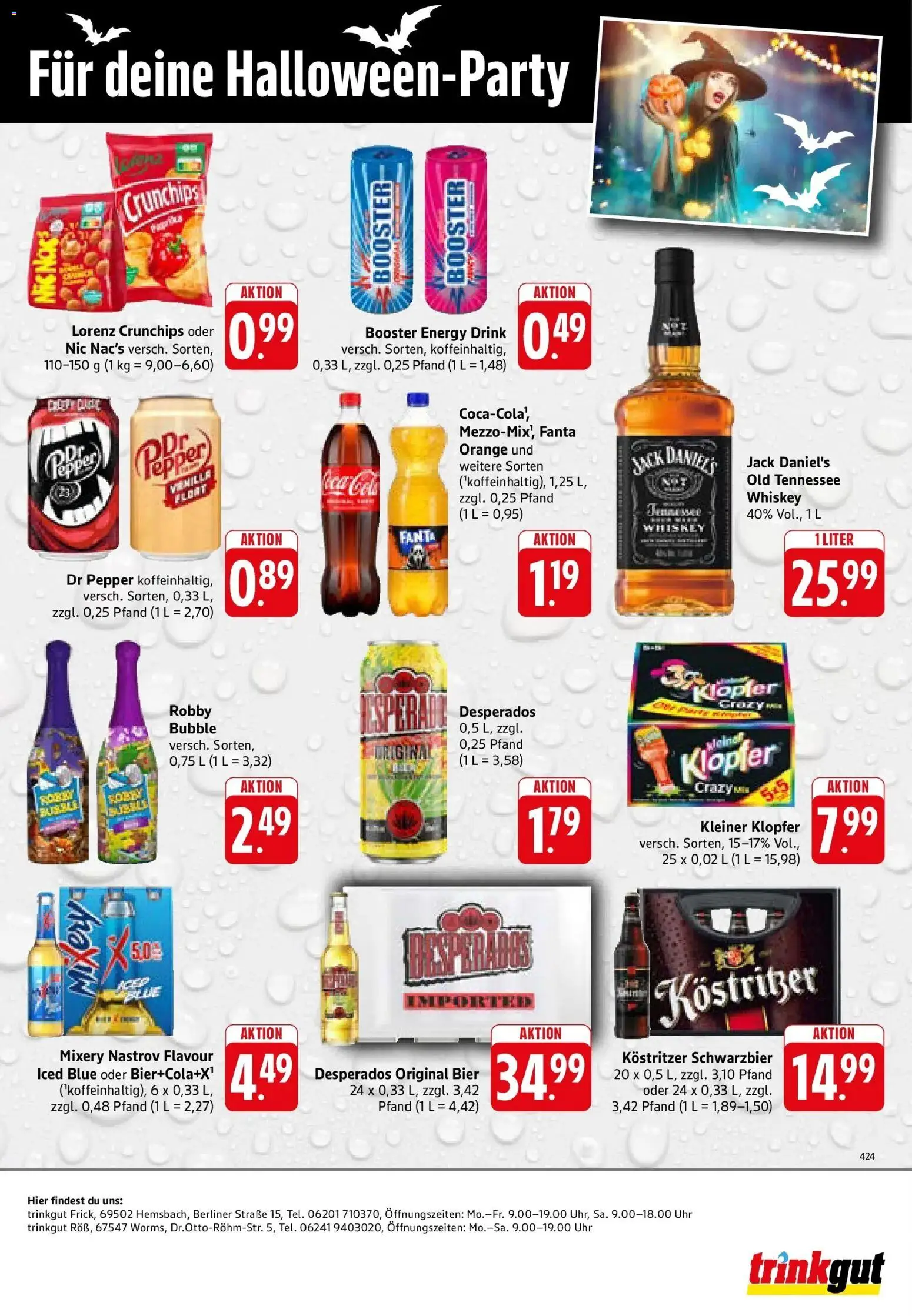 Trinkgut Prospekt Worms (ab 26.10.2026) » Angebote online | Seite: 6 | Produkte: Energy, Kostritzer, Desperados, Whiskey