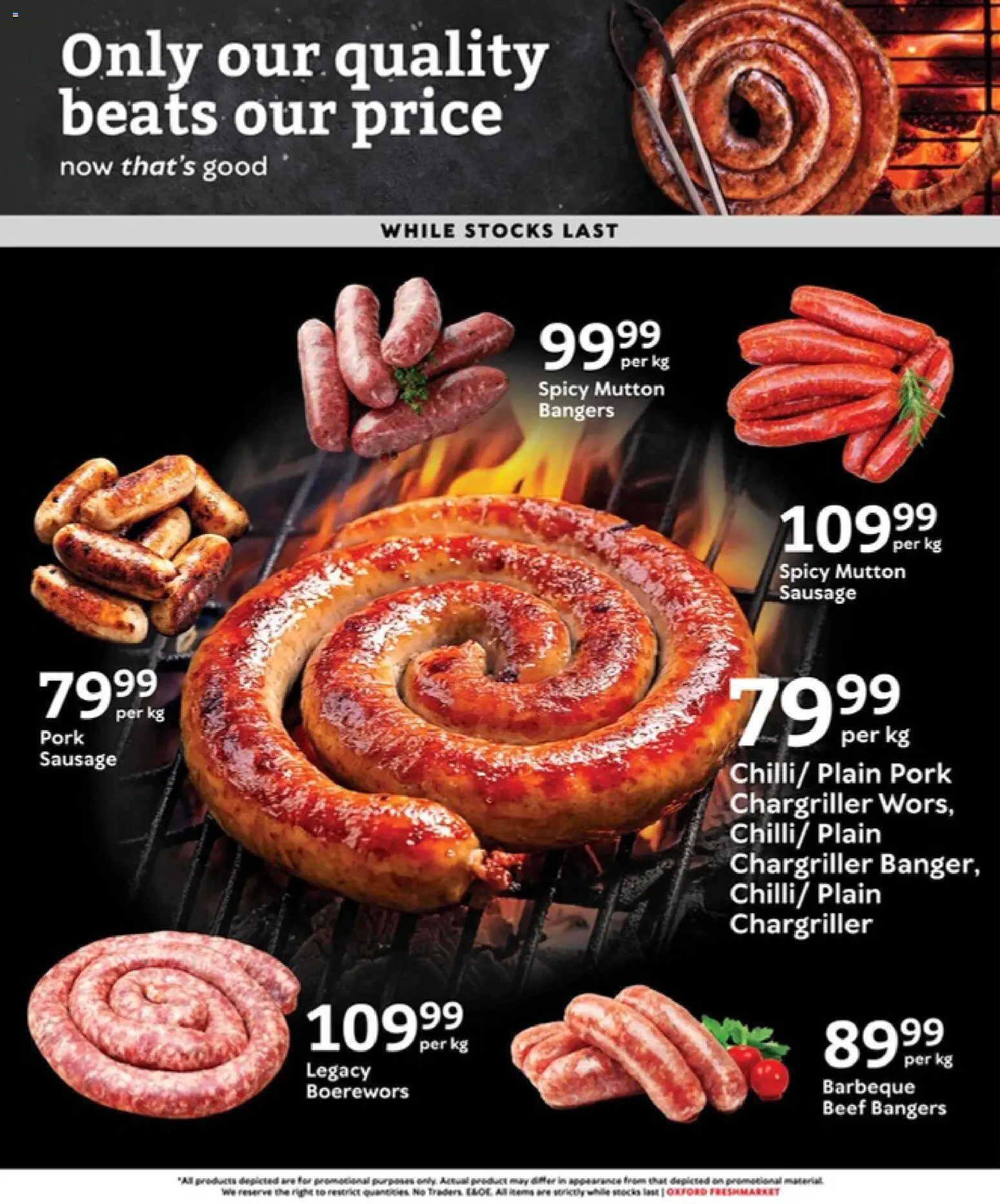 New Oxford Freshmarket catalogue – valid from 15.04.2026 | Page: 3 | Products: Boerewors, Pork, Beef, Sausage