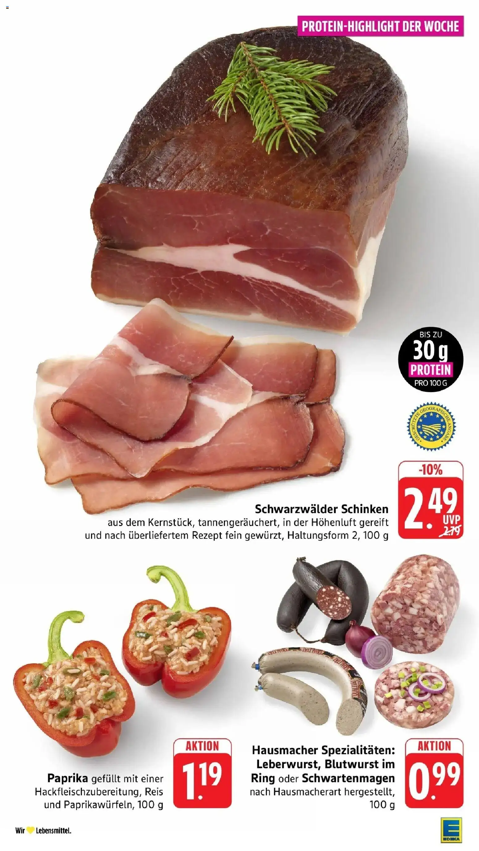 E center Prospekt Nürtingen (ab 07.09.2026) zum Blättern | Seite: 6 | Produkte: Spezialitäten, Paprika, Schinken, Reis