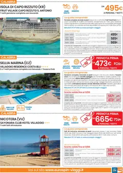 Anteprima del volantino Eurospin volantino Viaggi Sud valido a partire dal 07.05.2026 | Pagina: 9 | Prodotti: Sdraio, Vino, Culla, Sedia