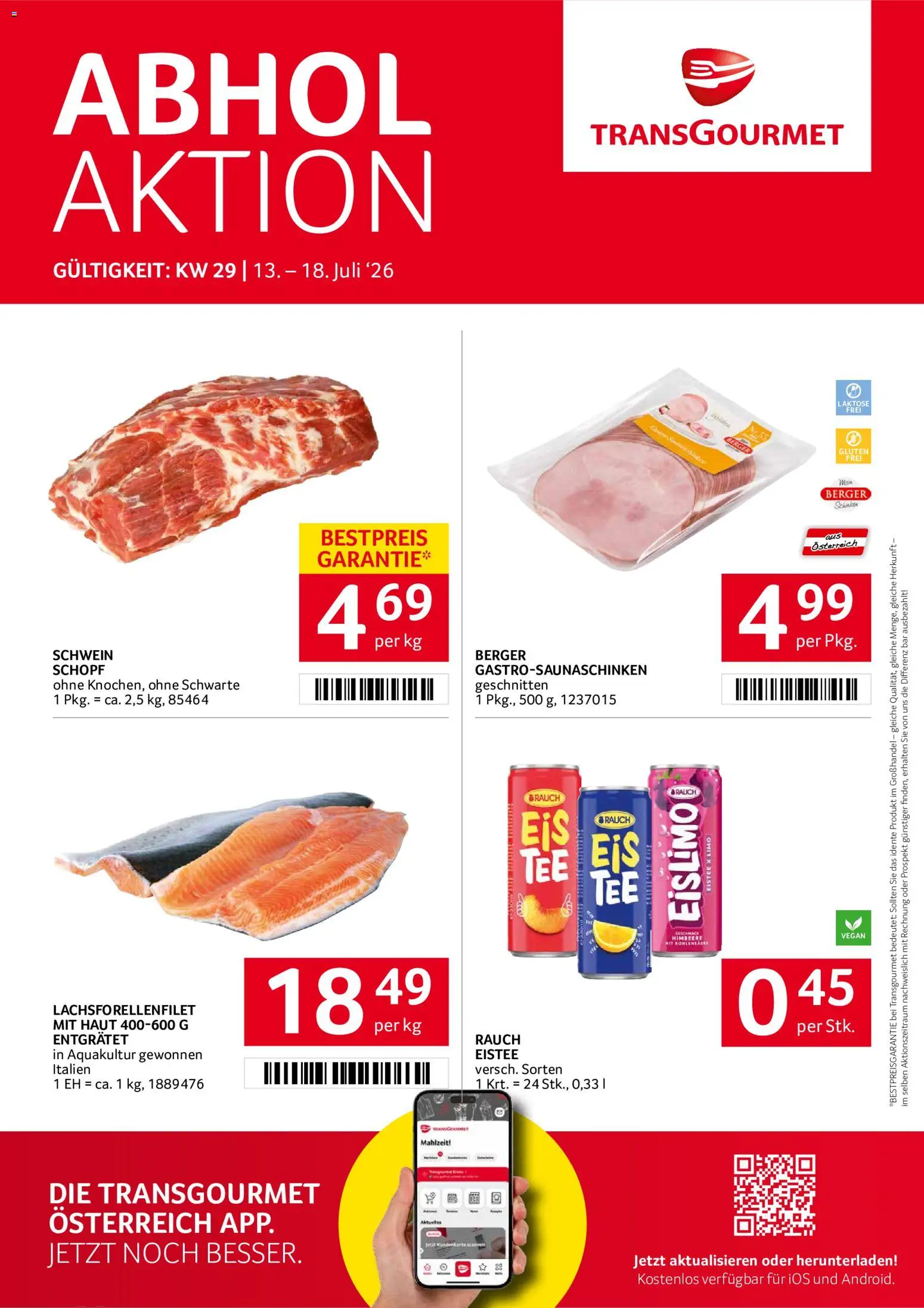 Transgourmet Flugblatt gültig ab 13.07.2026 | Seite: 1 | Produkte: Himbeere