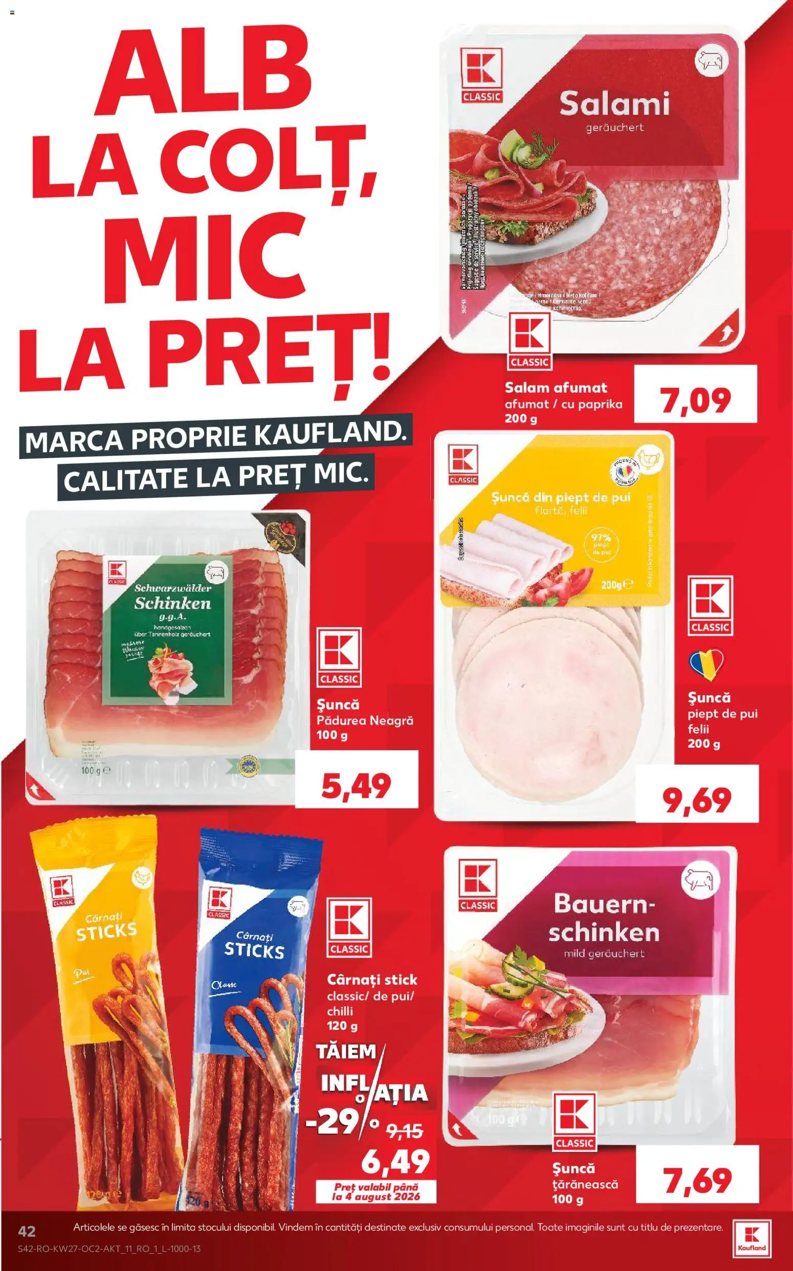 Kaufland RO akciós ujság - amely érvényes a következő dátumtól: 2026.07.01. | Oldal: 42