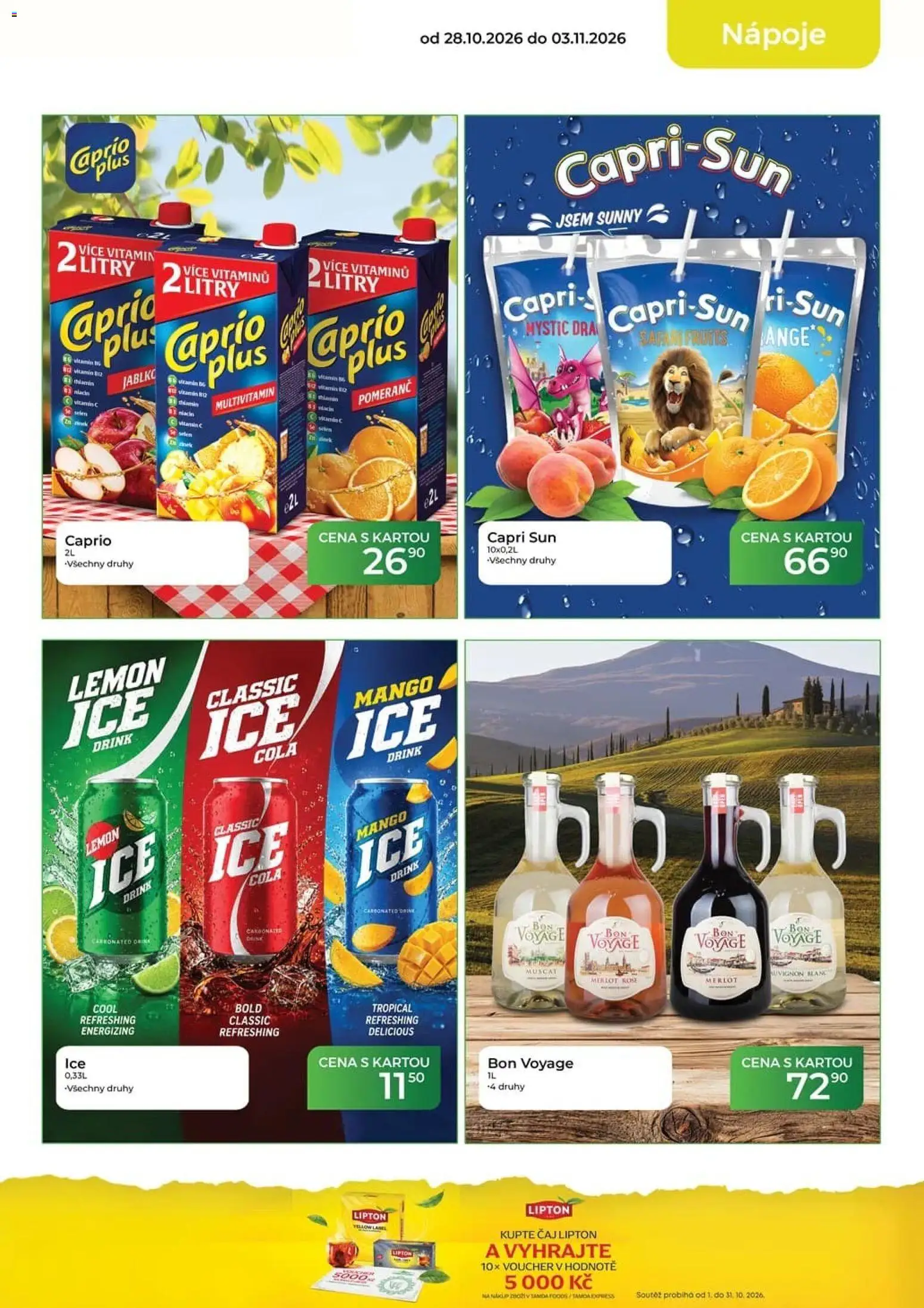 Tamda Foods leták od 28.10.2026 | Strana: 11 | Produkty: Čaj, Multivitamin, Capri Sun, Cola